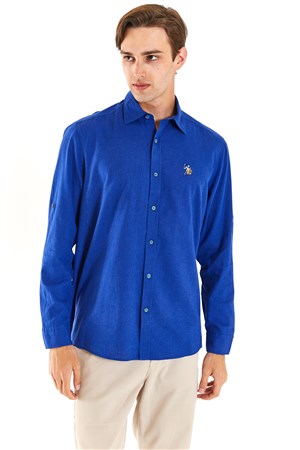 U.S. Polo Assn. Erkek Gömlek 50284297-VR212 Mavi