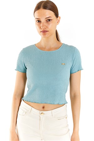 U.S. Polo Assn. Kadın A-Form Fit Tişört 50285532-VR090 Yeşil