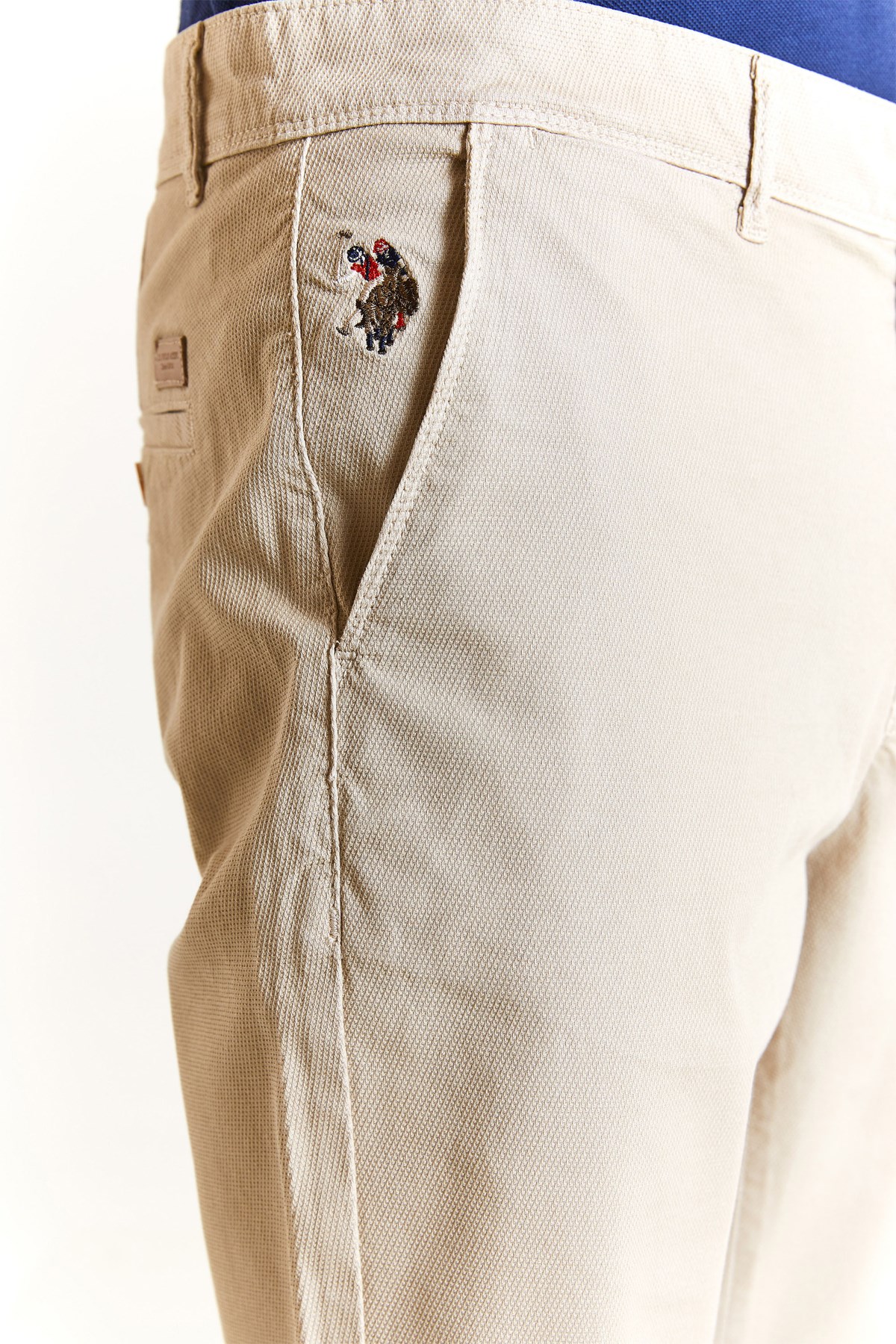 U.S. Polo Assn. Erkek Slim Spor Pantolon 50286013-VR049 Krem