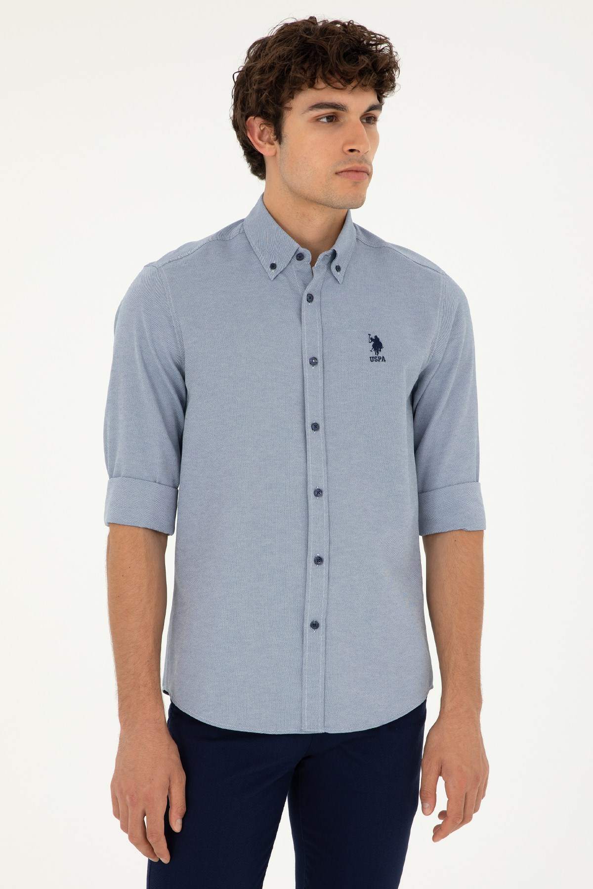U.S. Polo Assn. Erkek Gömlek 50287805-VR033 Lacivert