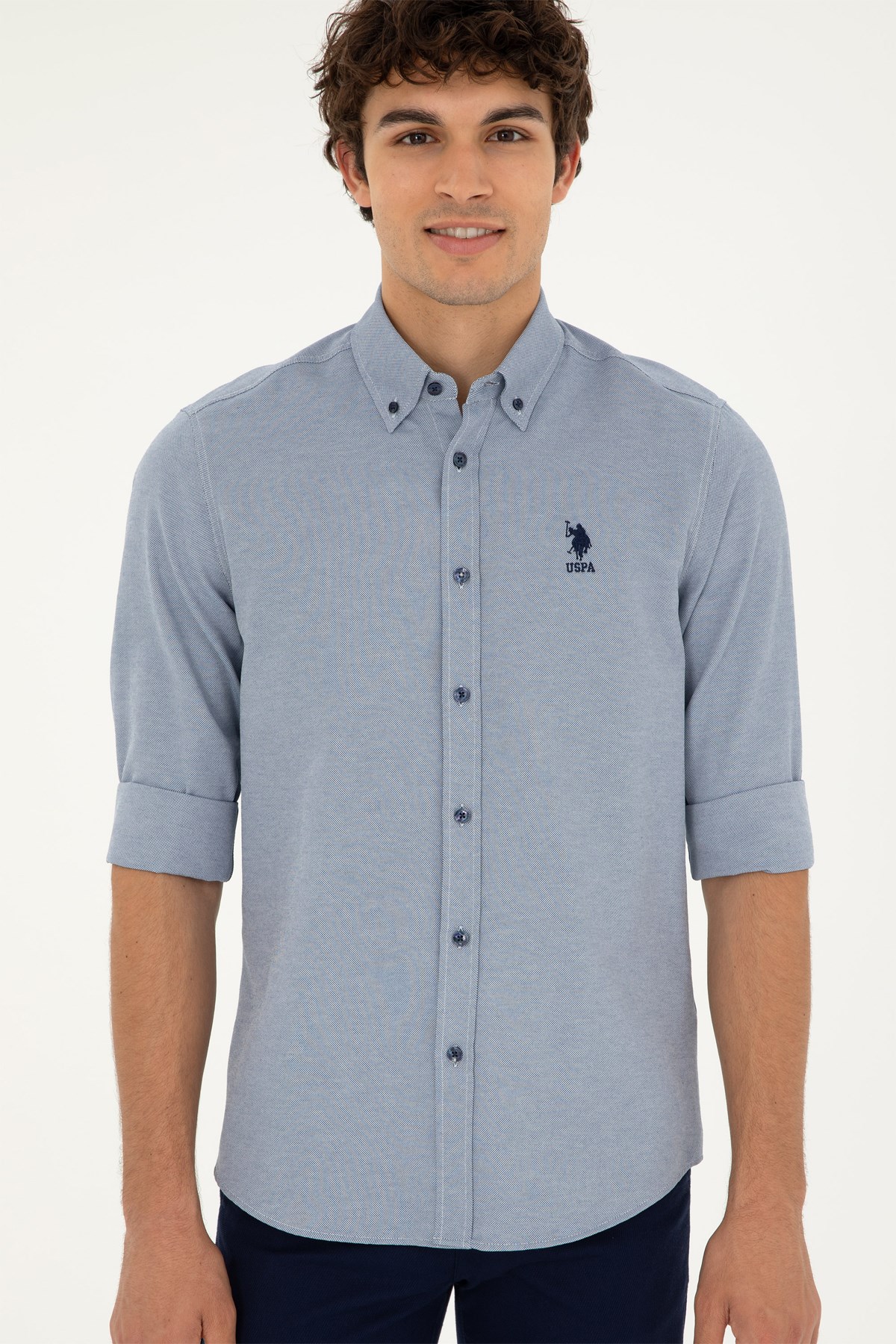 U.S. Polo Assn. Erkek Gömlek 50287805-VR033 Lacivert