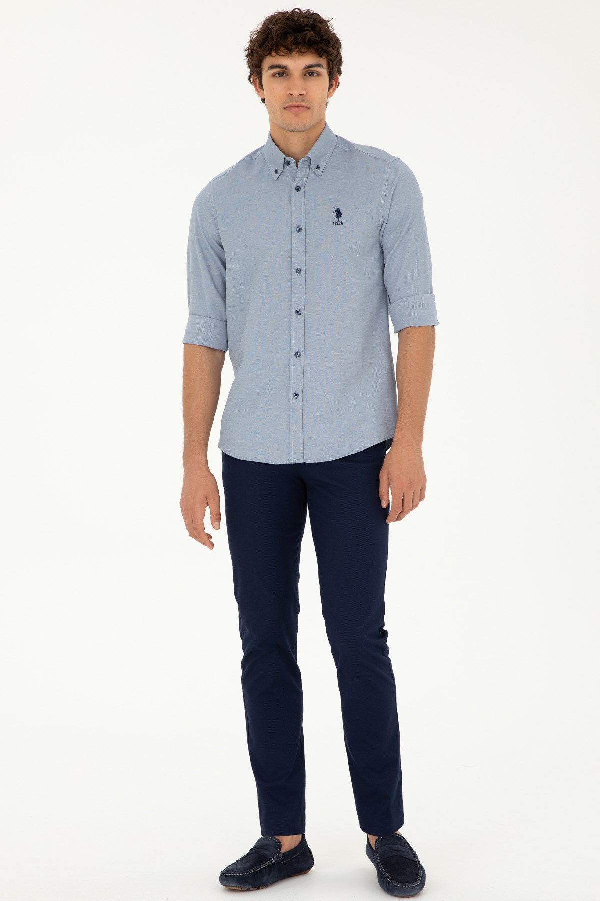 U.S. Polo Assn. Erkek Gömlek 50287805-VR033 Lacivert