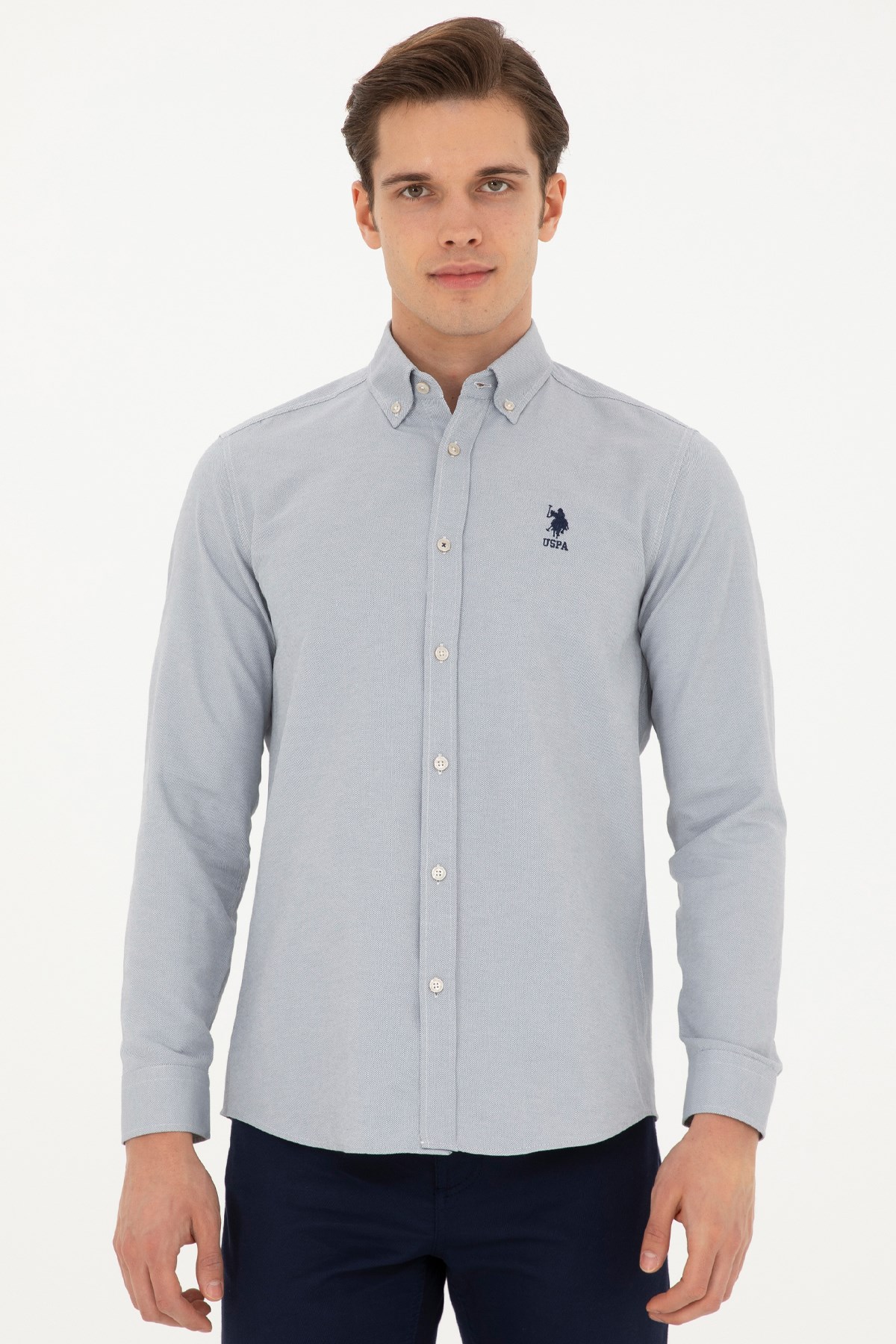 U.S. Polo Assn. Erkek Gömlek 50287805-VR049 Bej
