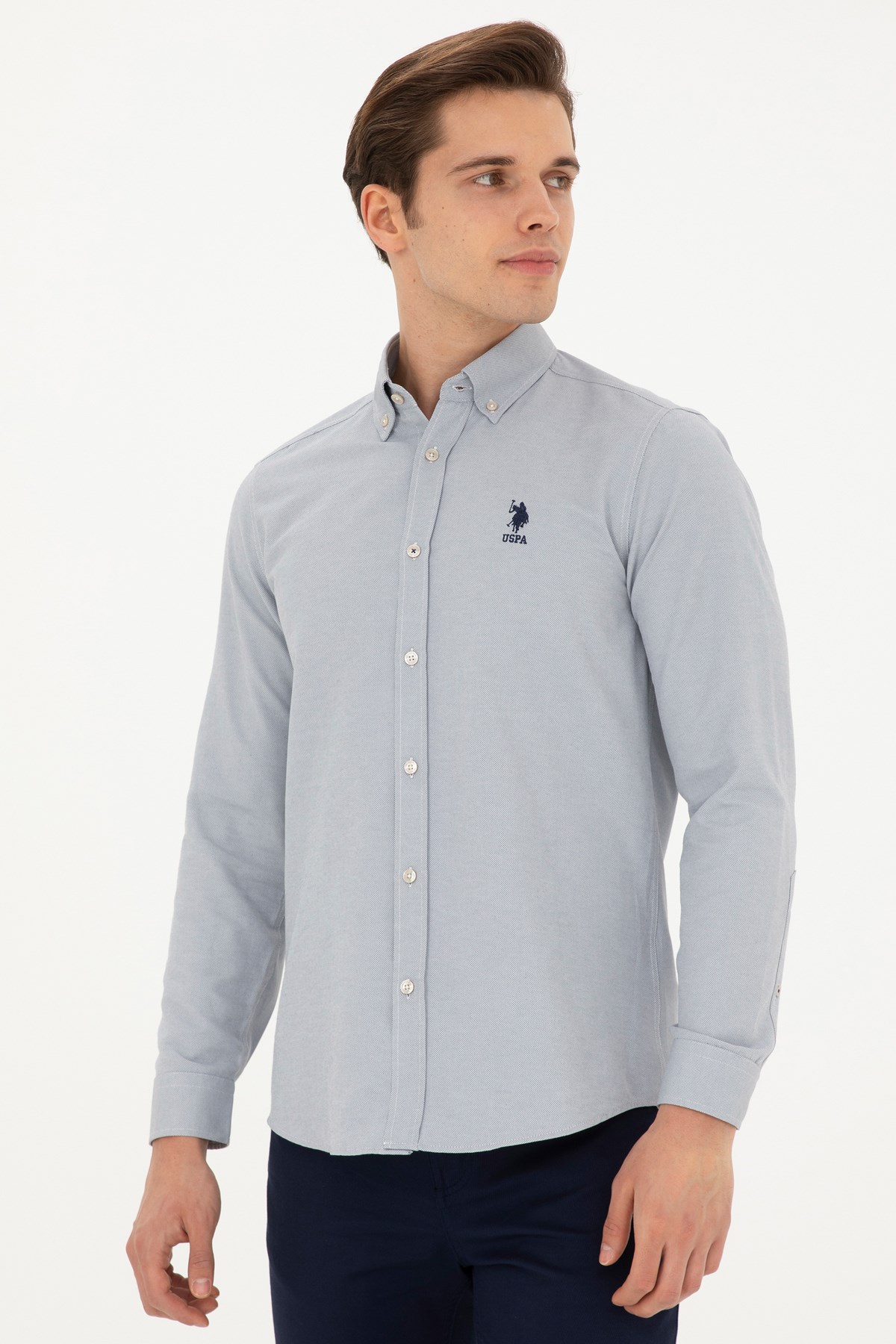 U.S. Polo Assn. Erkek Gömlek 50287805-VR049 Bej