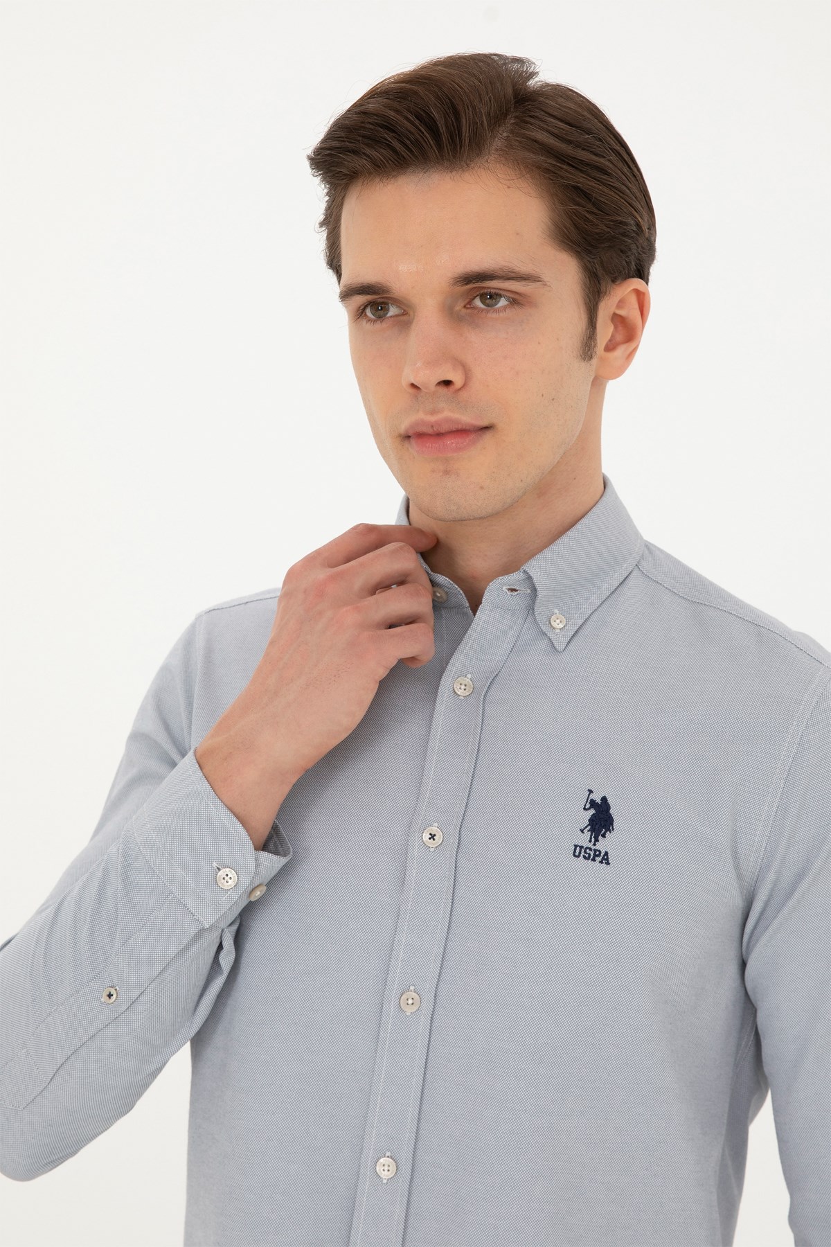 U.S. Polo Assn. Erkek Gömlek 50287805-VR049 Bej