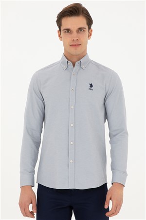 U.S. Polo Assn. Erkek Gömlek 50287805-VR049 Bej