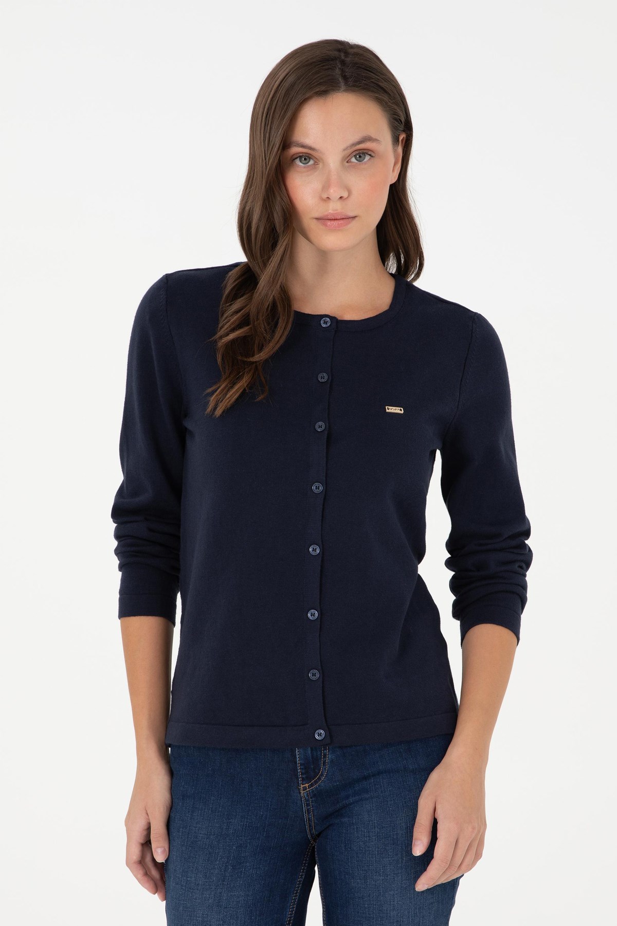 U.S. Polo Assn. Kadın Hırka 50288996-VR033 Lacivert