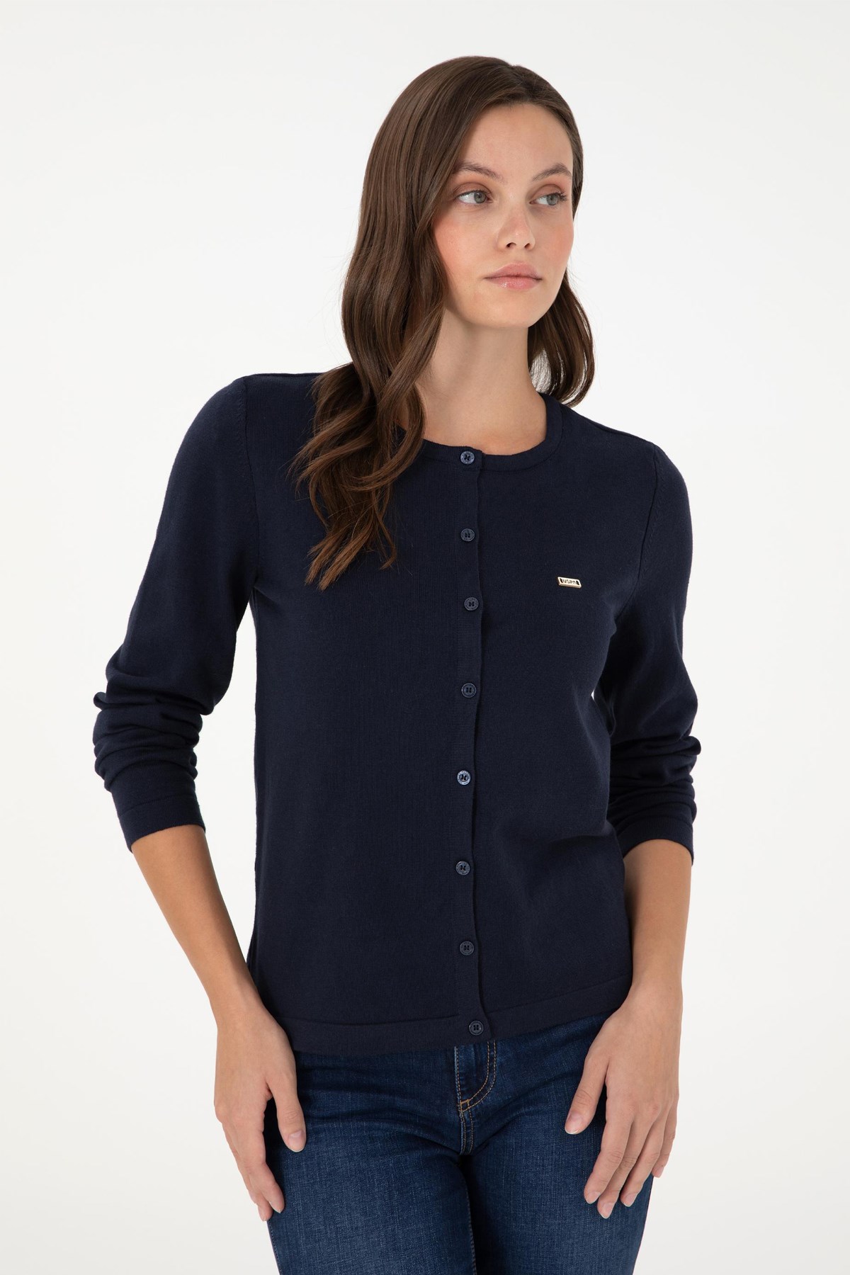 U.S. Polo Assn. Kadın Hırka 50288996-VR033 Lacivert