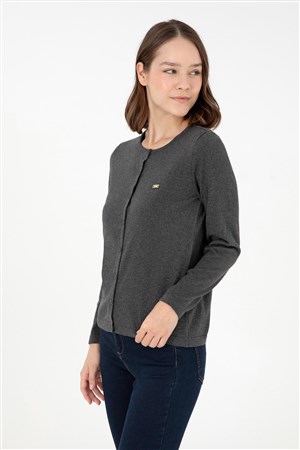 U.S. Polo Assn. Kadın Hırka 50288996-VR081 Antrasit