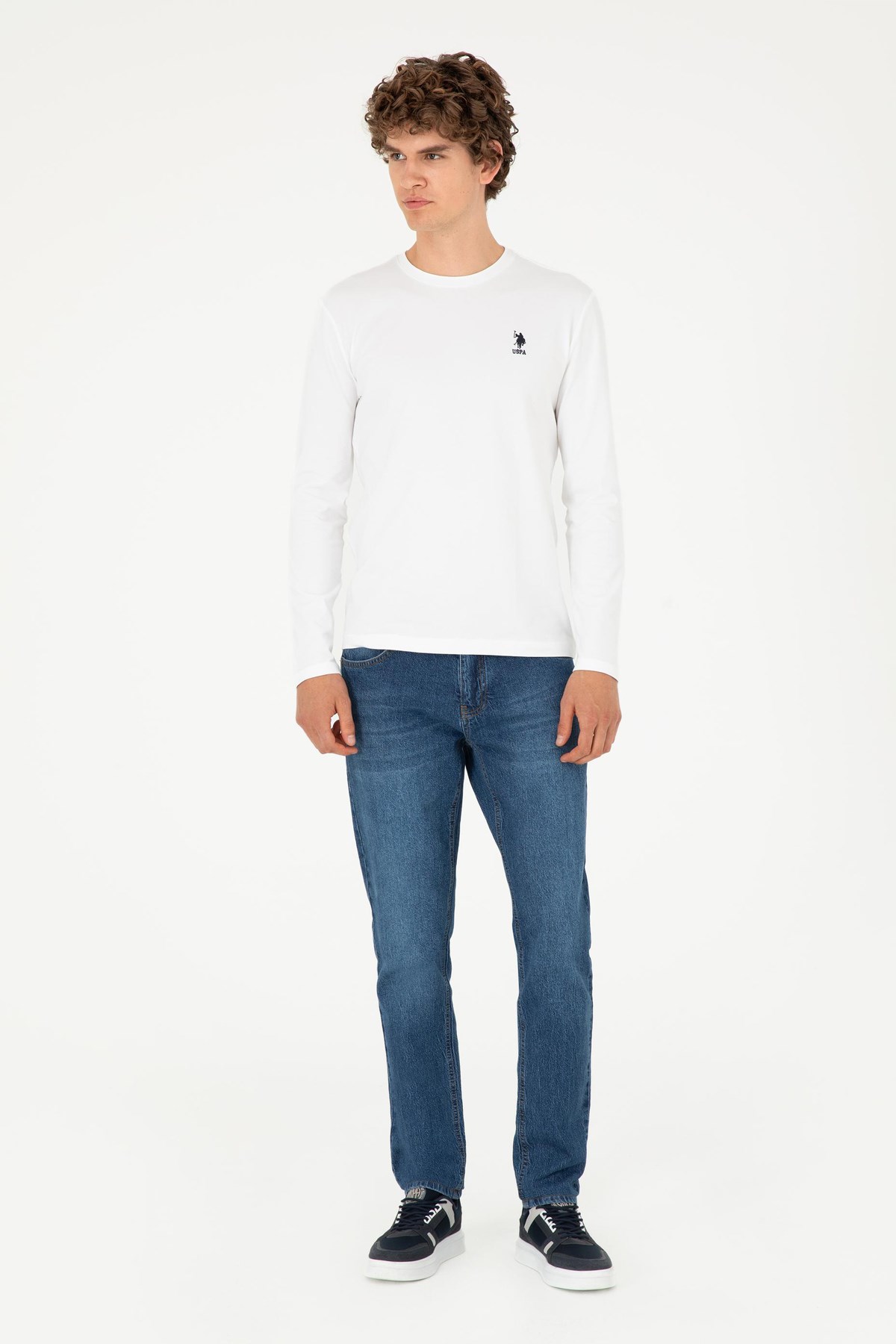 U.S. Polo Assn. Erkek Sweat 50289027-VR013 Beyaz