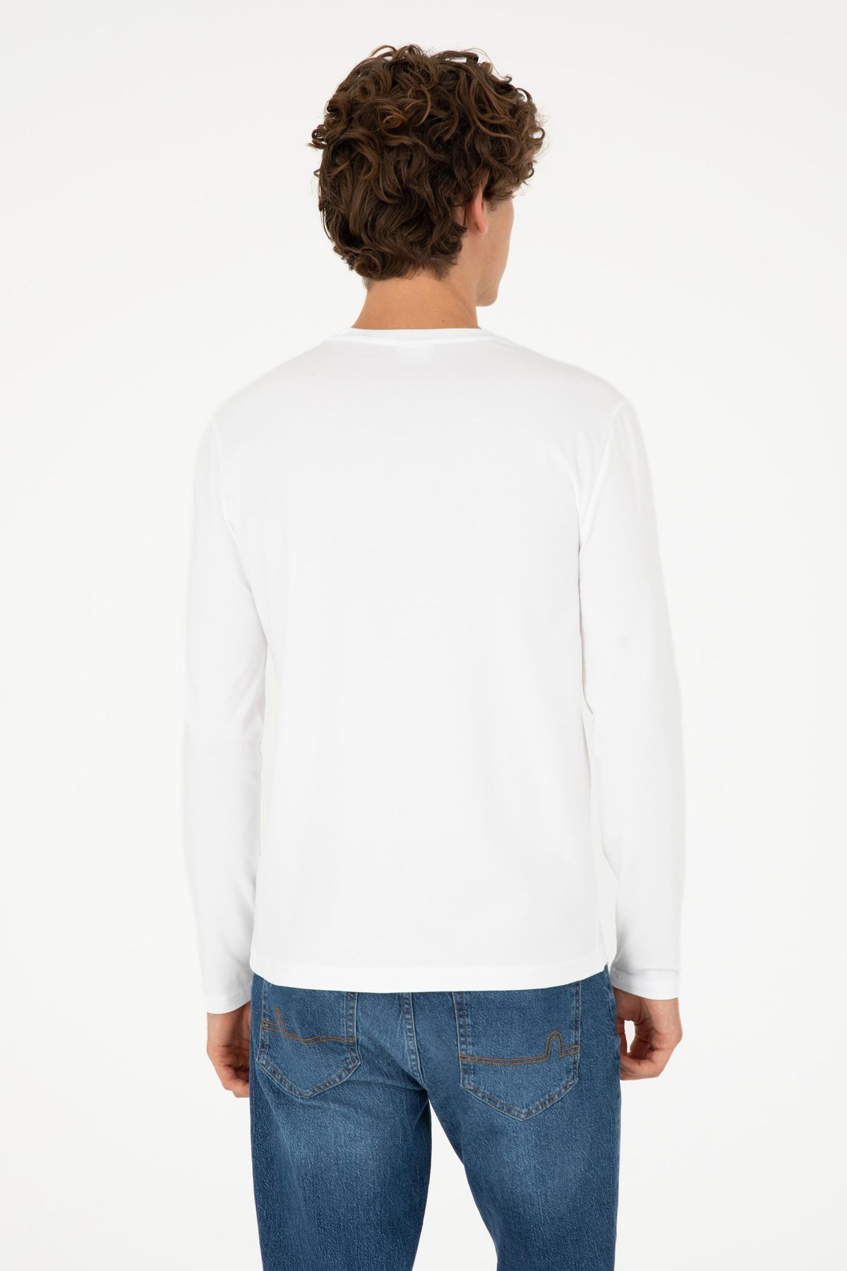 U.S. Polo Assn. Erkek Sweat 50289027-VR013 Beyaz