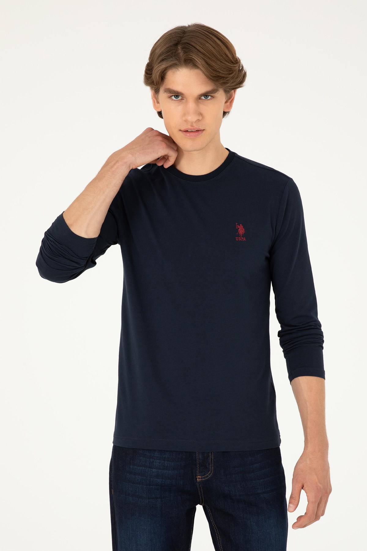 U.S. Polo Assn. Erkek Sweat 50289027-VR033 Lacivert