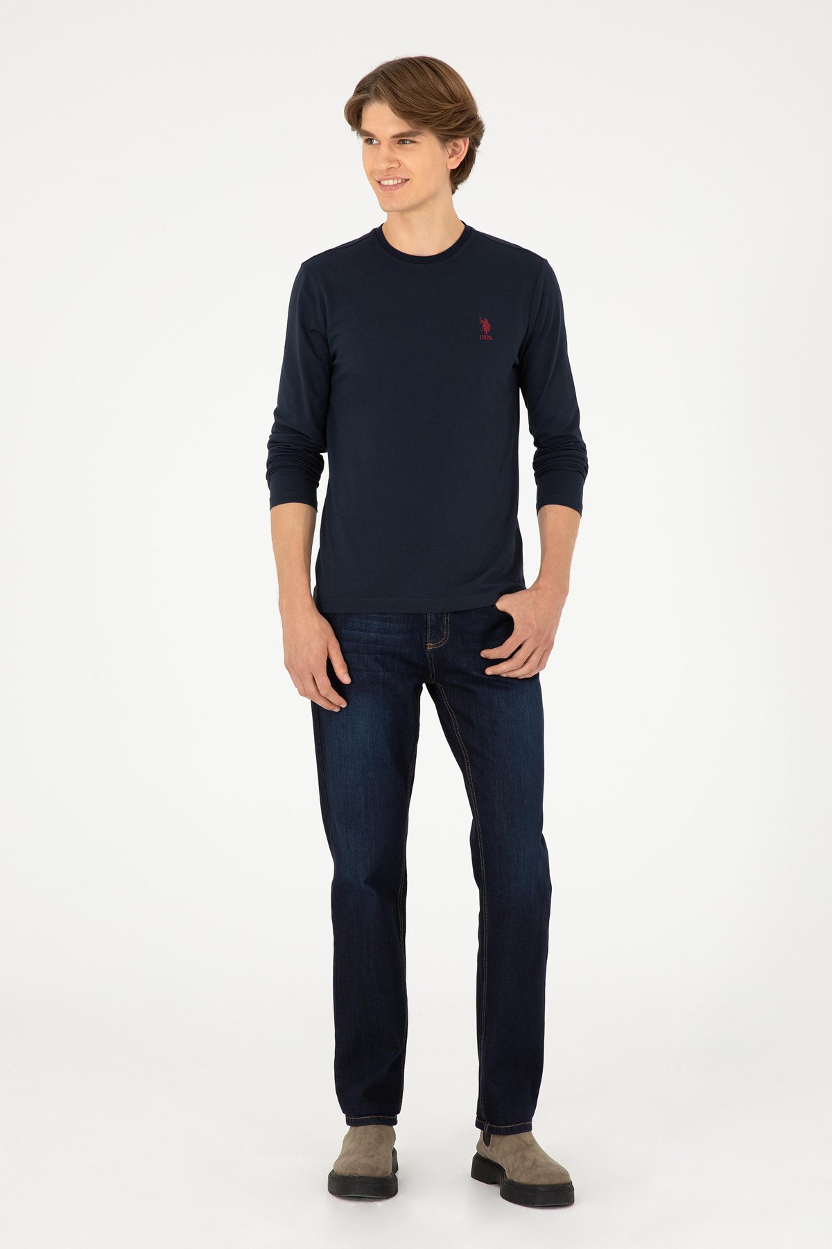U.S. Polo Assn. Erkek Sweat 50289027-VR033 Lacivert