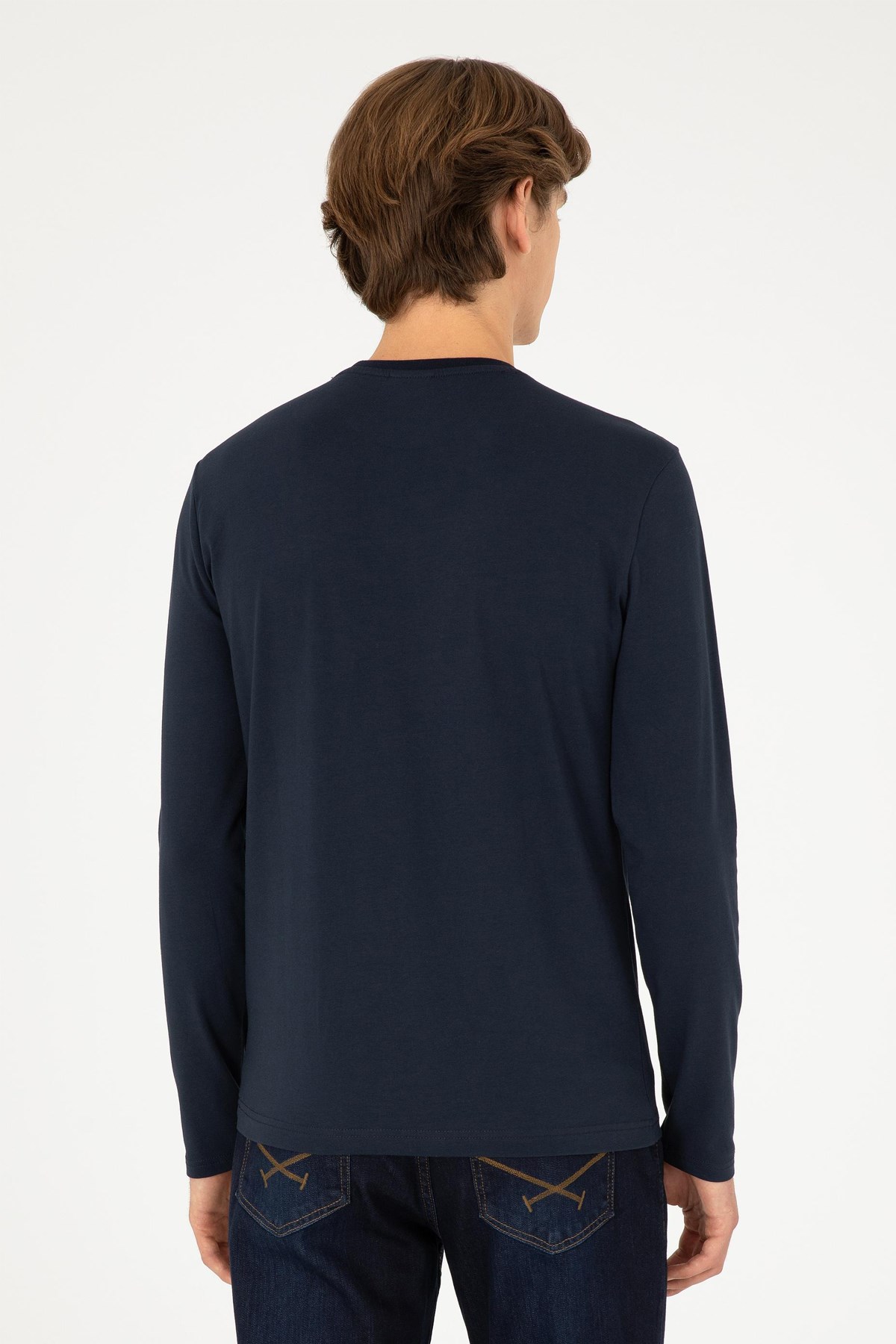 U.S. Polo Assn. Erkek Sweat 50289027-VR033 Lacivert