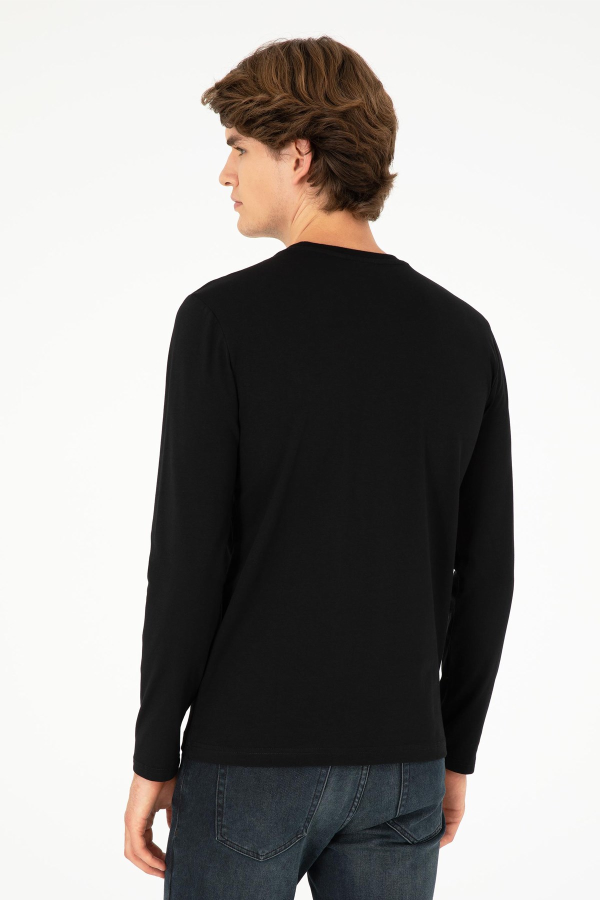U.S. Polo Assn. Erkek Sweat 50289027-VR046 Siyah