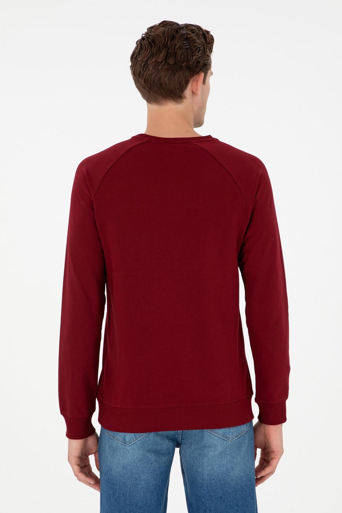 U.S. Polo Assn. Erkek Sweat 50289030-VR014 Bordo
