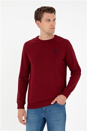 U.S. Polo Assn. Erkek Sweat 50289030-VR014 Bordo
