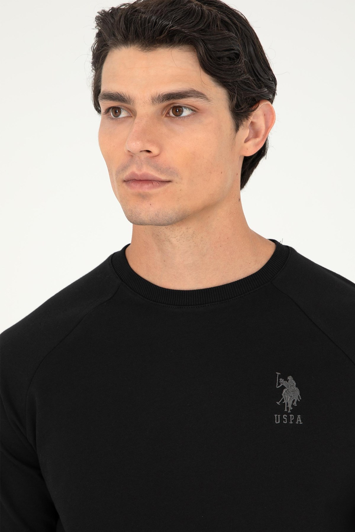 U.S. Polo Assn. Erkek Sweat 50289030-VR046 Siyah