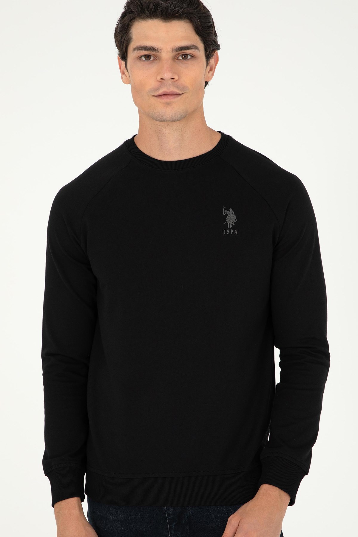 U.S. Polo Assn. Erkek Sweat 50289030-VR046 Siyah
