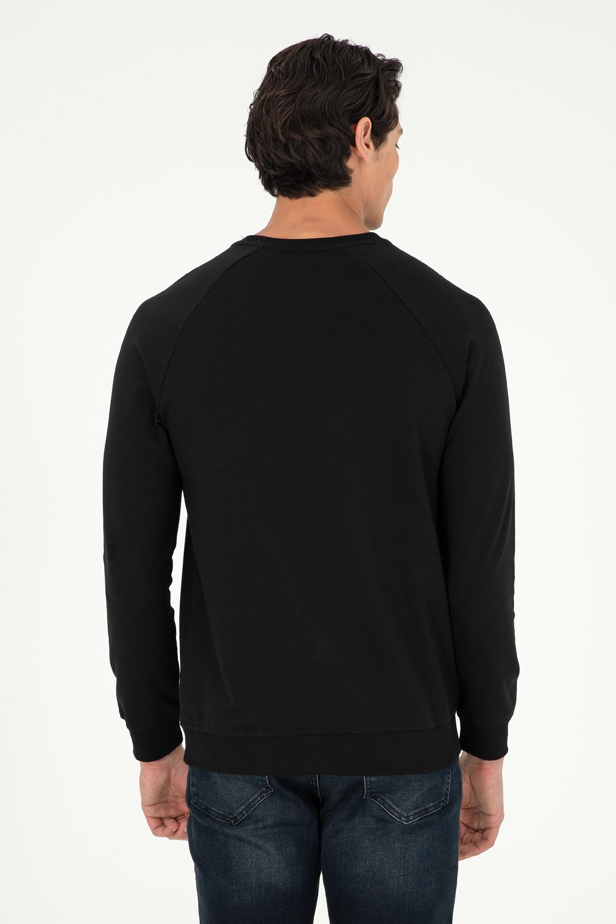 U.S. Polo Assn. Erkek Sweat 50289030-VR046 Siyah