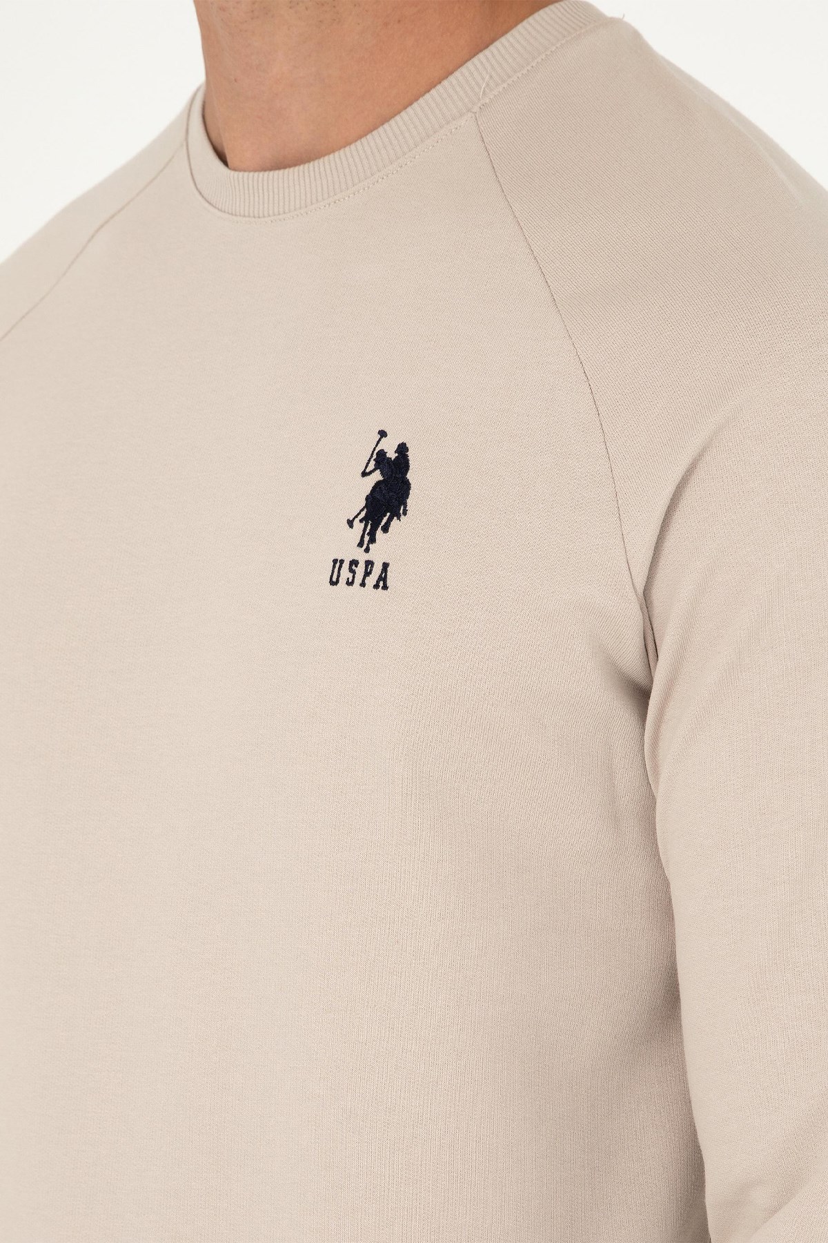 U.S. Polo Assn. Erkek Sweat 50289030-VR049 Bej