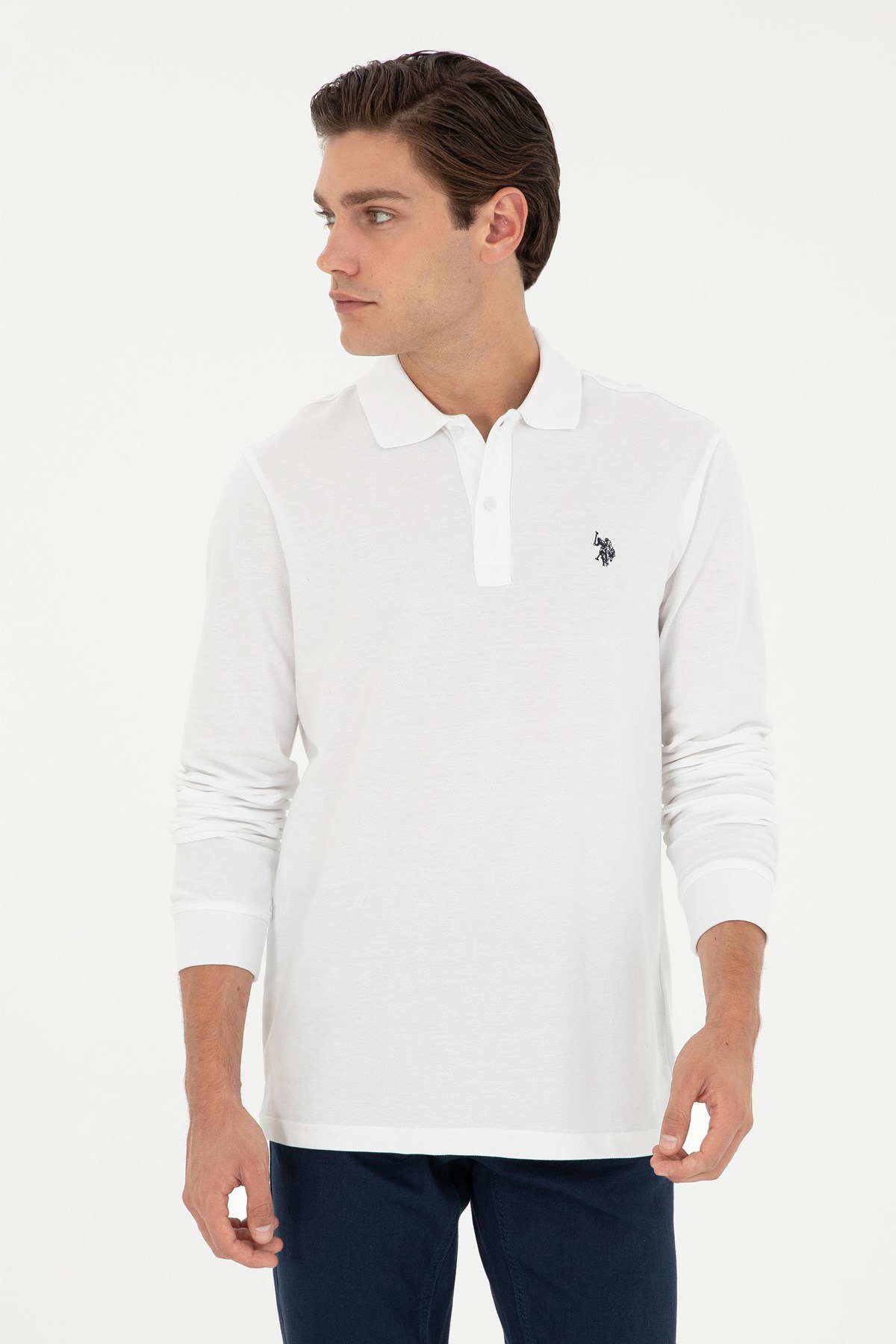 U.S. Polo Assn. Erkek Sweat 50289051-VR013 Beyaz