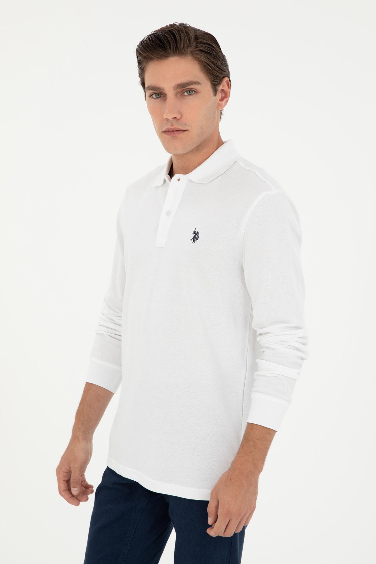 U.S. Polo Assn. Erkek Sweat 50289051-VR013 Beyaz