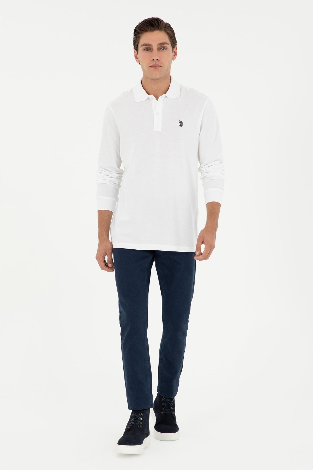 U.S. Polo Assn. Erkek Sweat 50289051-VR013 Beyaz