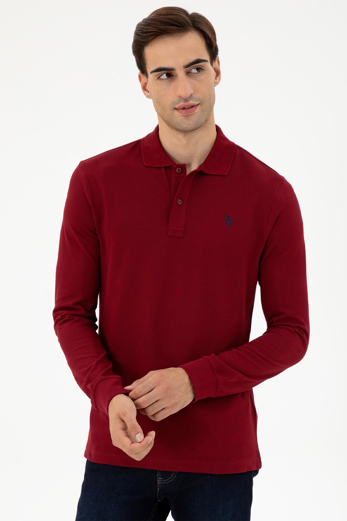 U.S. Polo Assn. Erkek Sweat 50289051-VR014 Bordo