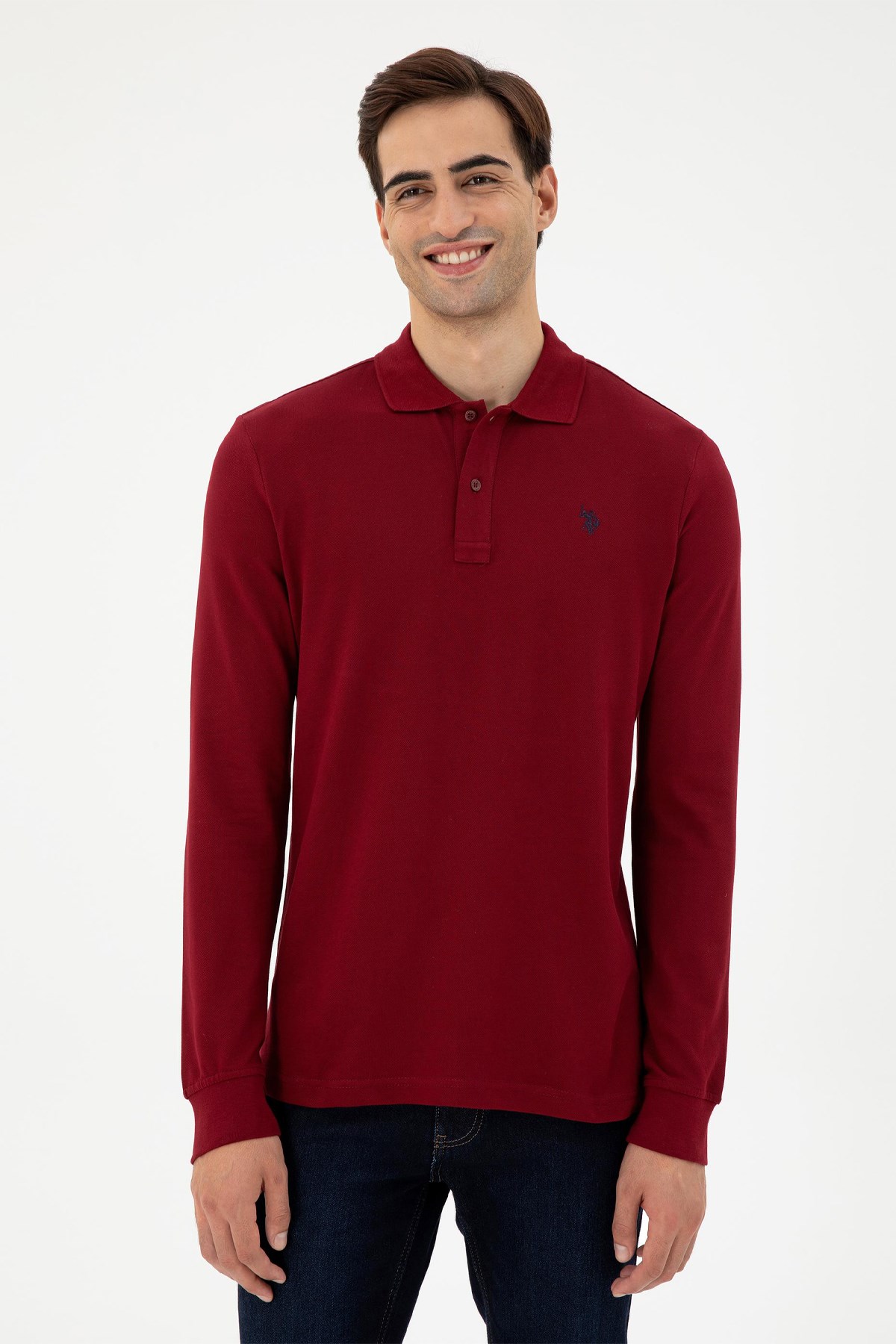 U.S. Polo Assn. Erkek Sweat 50289051-VR014 Bordo
