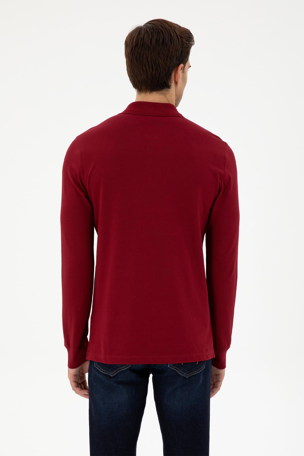 U.S. Polo Assn. Erkek Sweat 50289051-VR014 Bordo