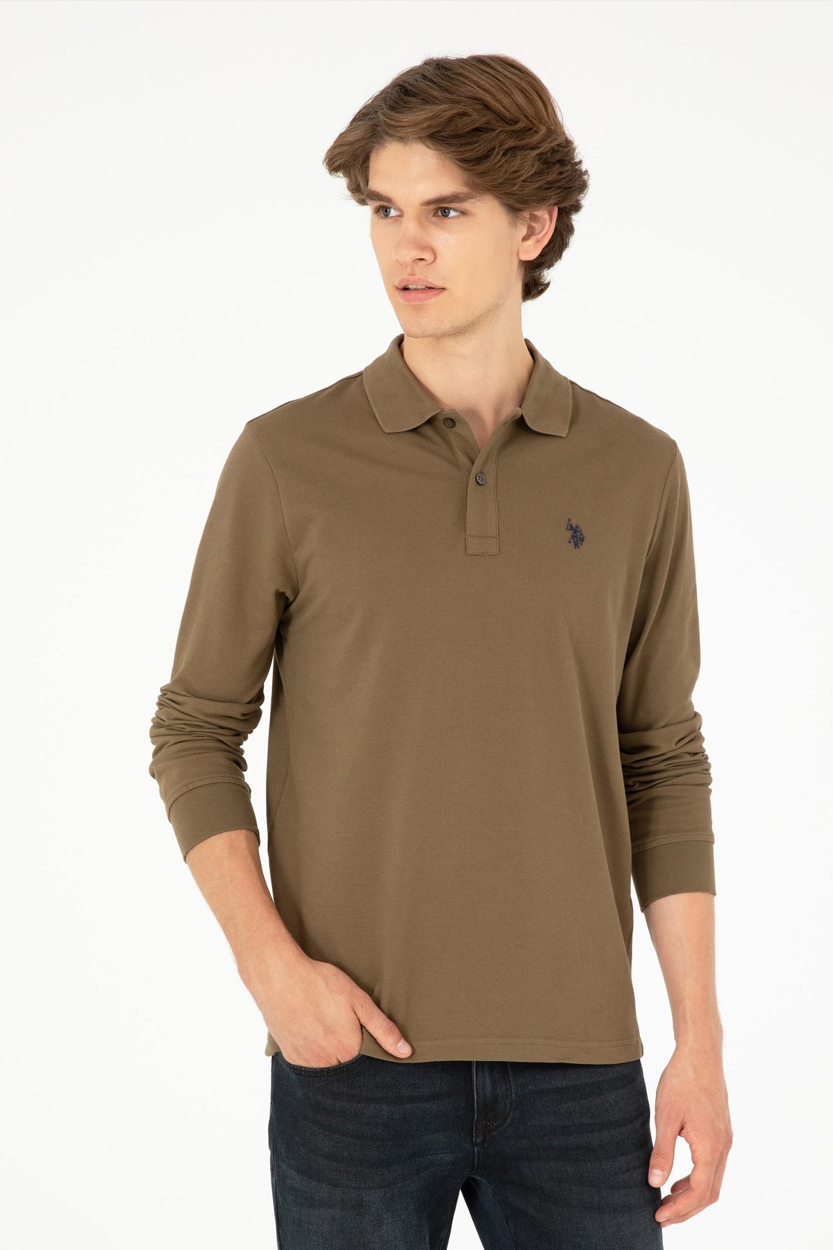 U.S. Polo Assn. Erkek Sweat 50289051-VR027 Haki
