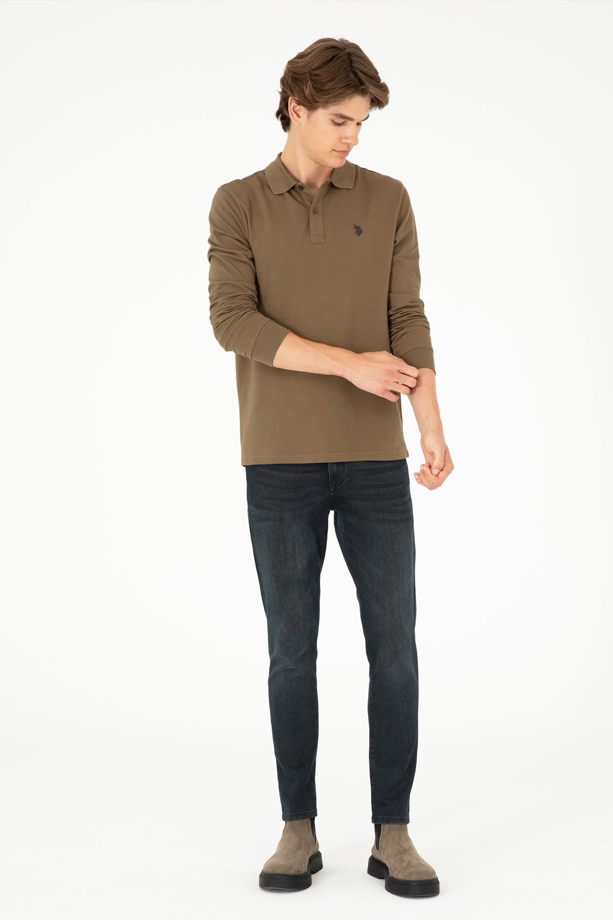 U.S. Polo Assn. Erkek Sweat 50289051-VR027 Haki