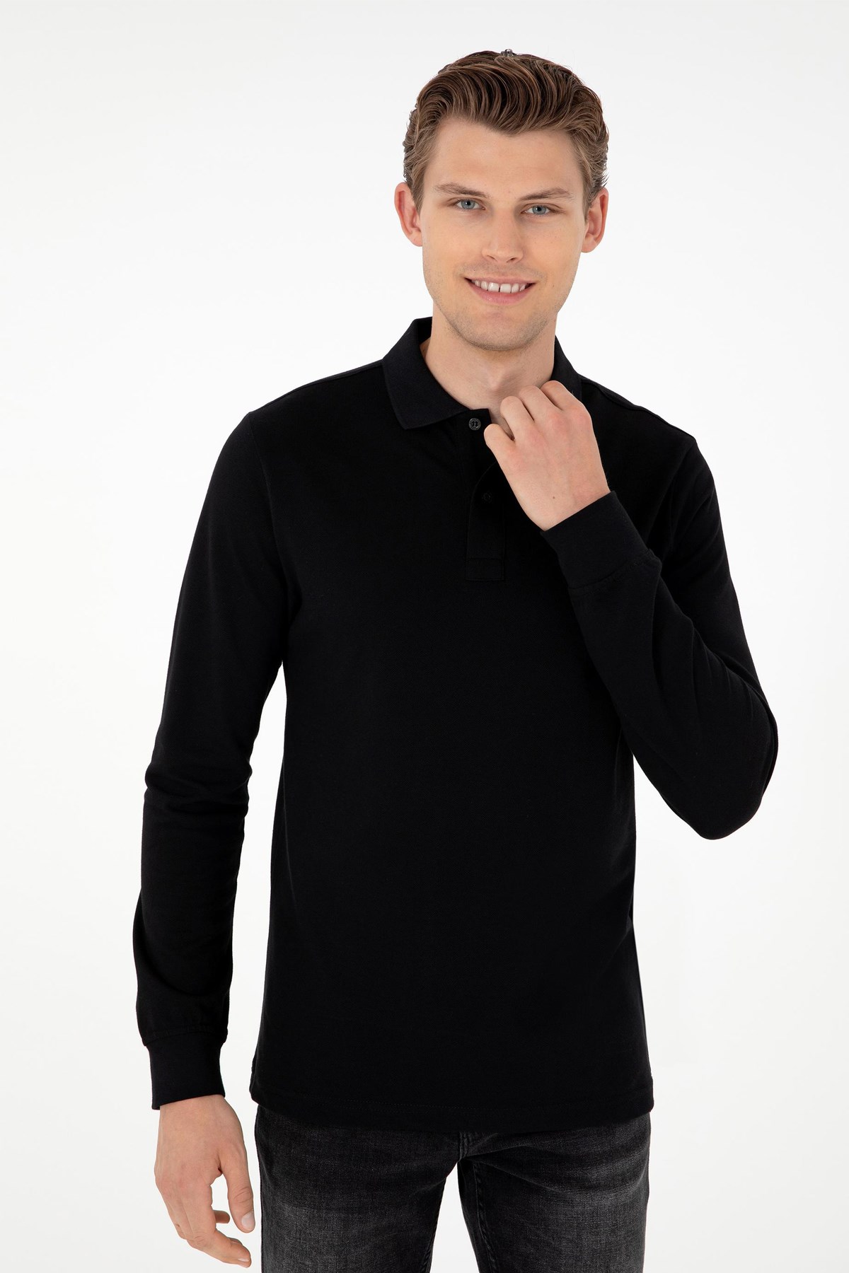 U.S. Polo Assn. Erkek Sweat 50289051-VR046 Siyah