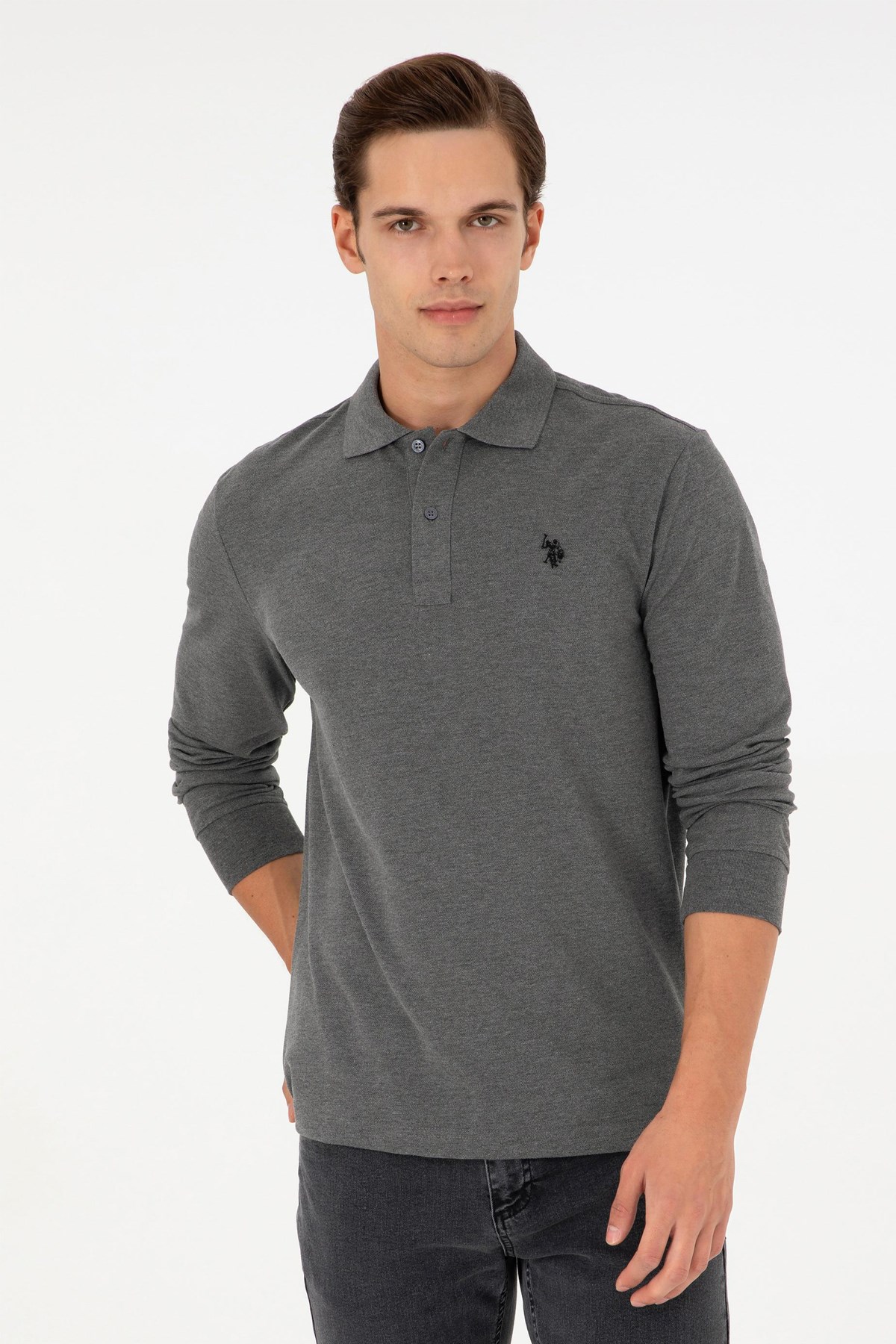 U.S. Polo Assn. Erkek Sweat 50289051-VR081 Antrasit