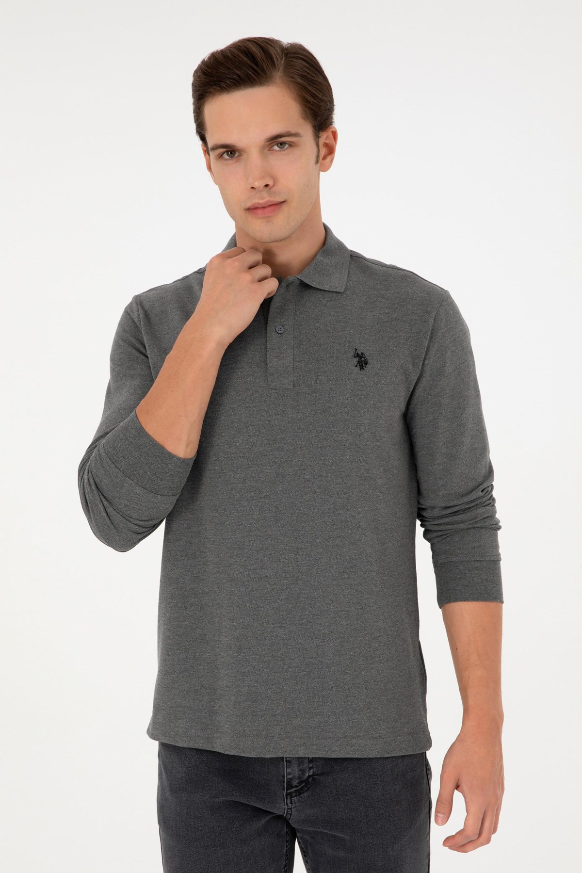 U.S. Polo Assn. Erkek Sweat 50289051-VR081 Antrasit