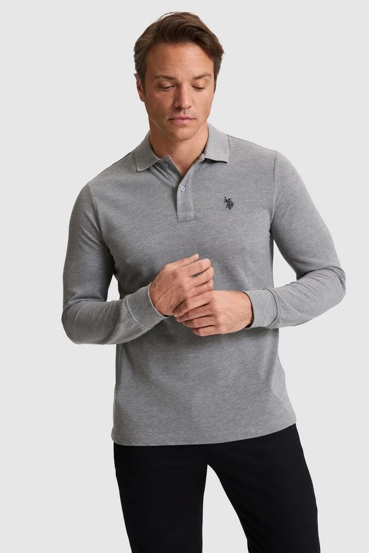 U.S. Polo Assn. Erkek Sweat 50289051-VR086 Gri