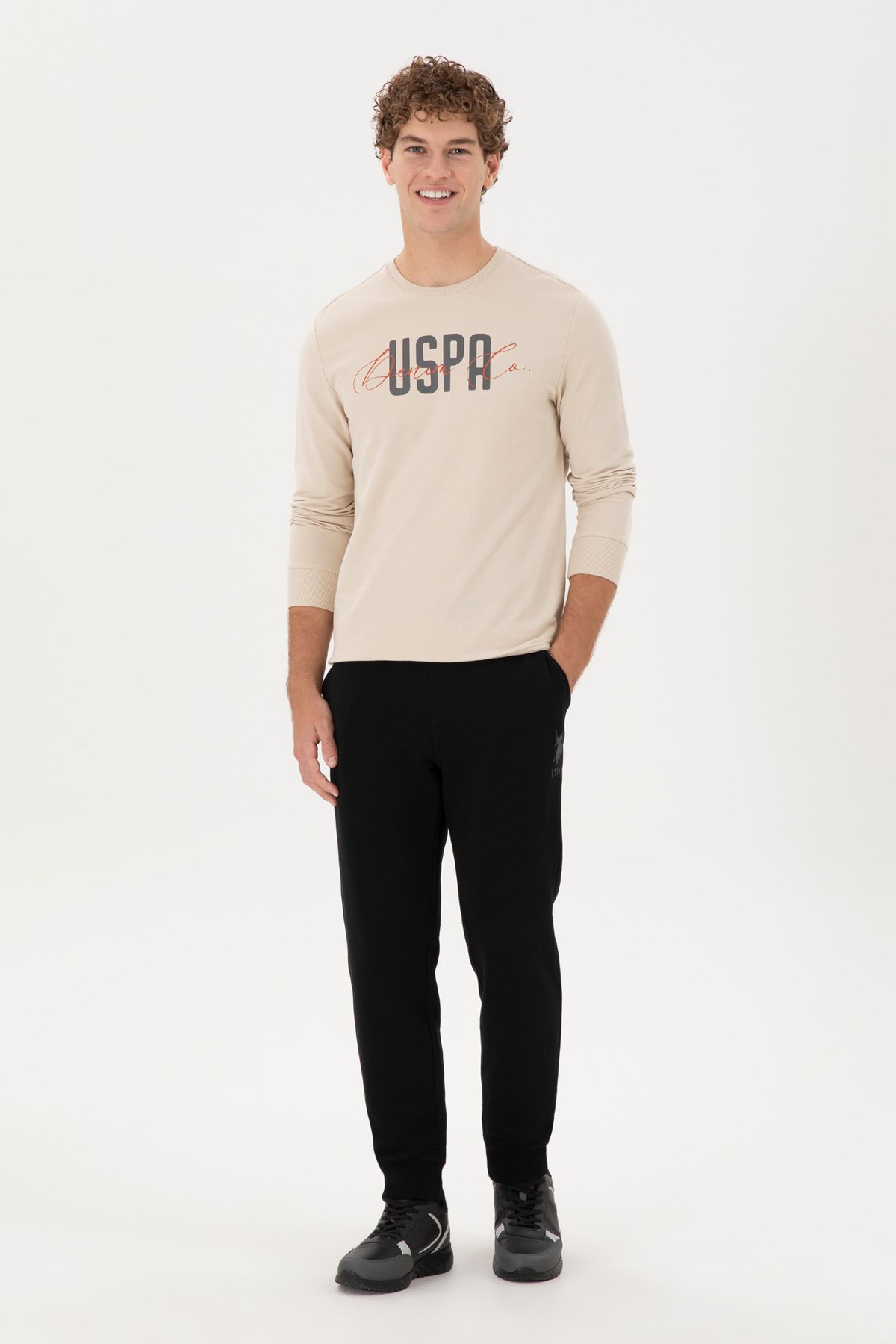 U.S. Polo Assn. Erkek Eşofman Alt 50289054-VR046 Siyah