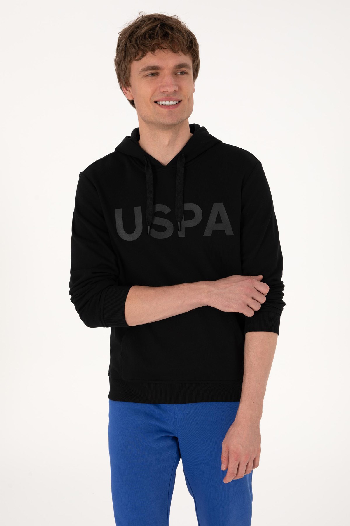 U.S. Polo Assn. Erkek Sweat 50289056-VR046 Siyah