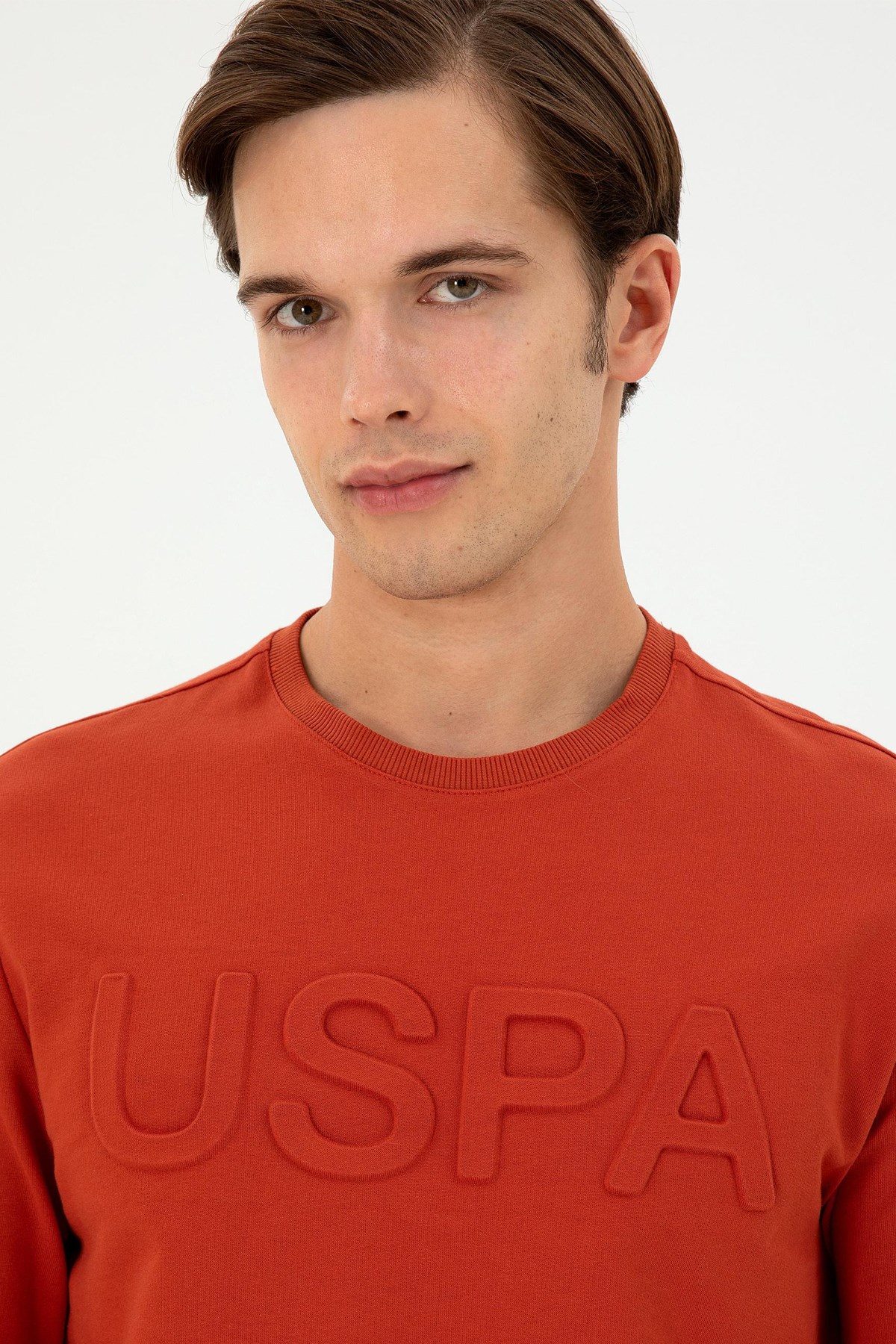U.S. Polo Assn. Erkek Sweat 50289058-VR031 Turuncu