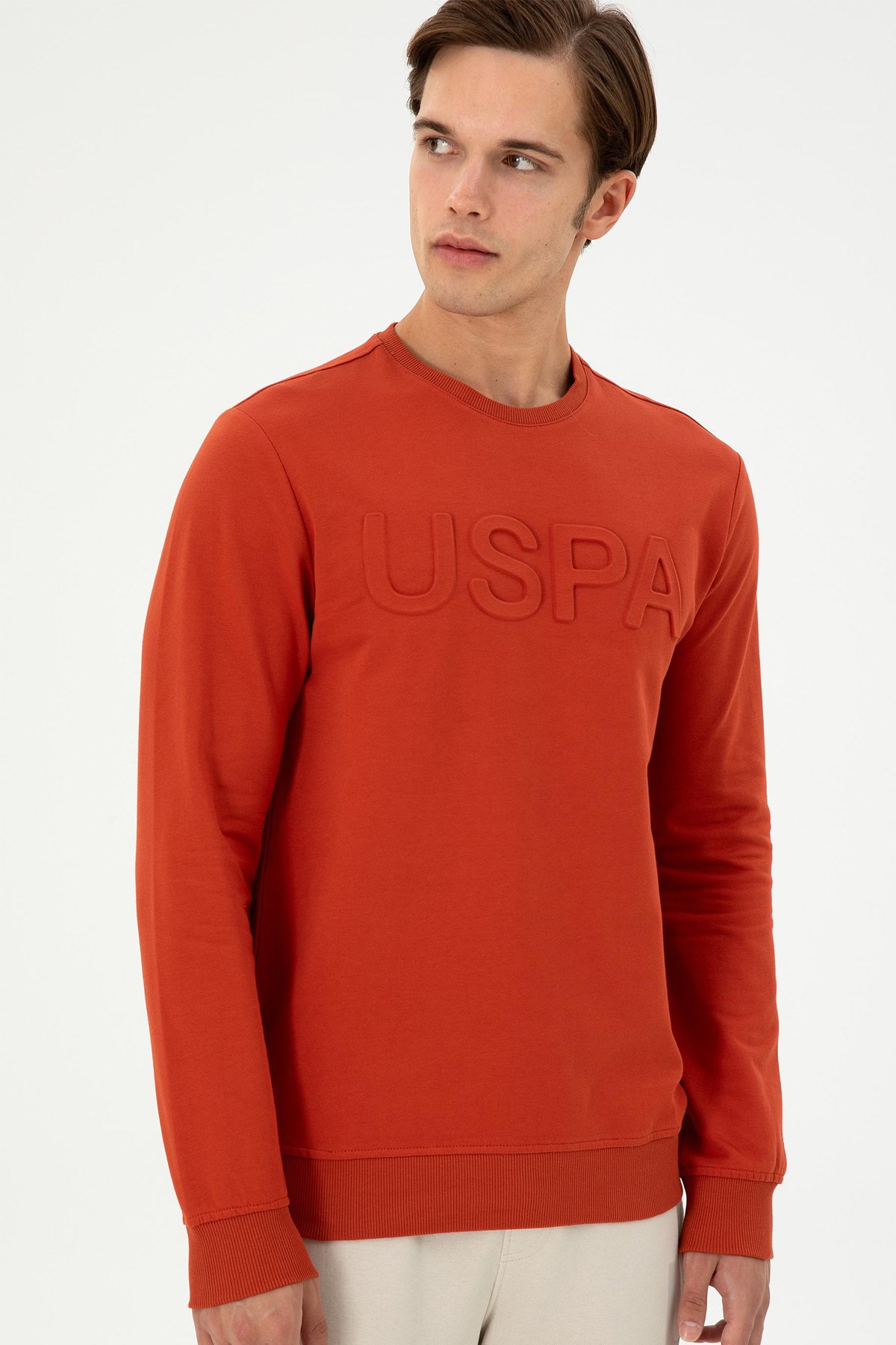 U.S. Polo Assn. Erkek Sweat 50289058-VR031 Turuncu