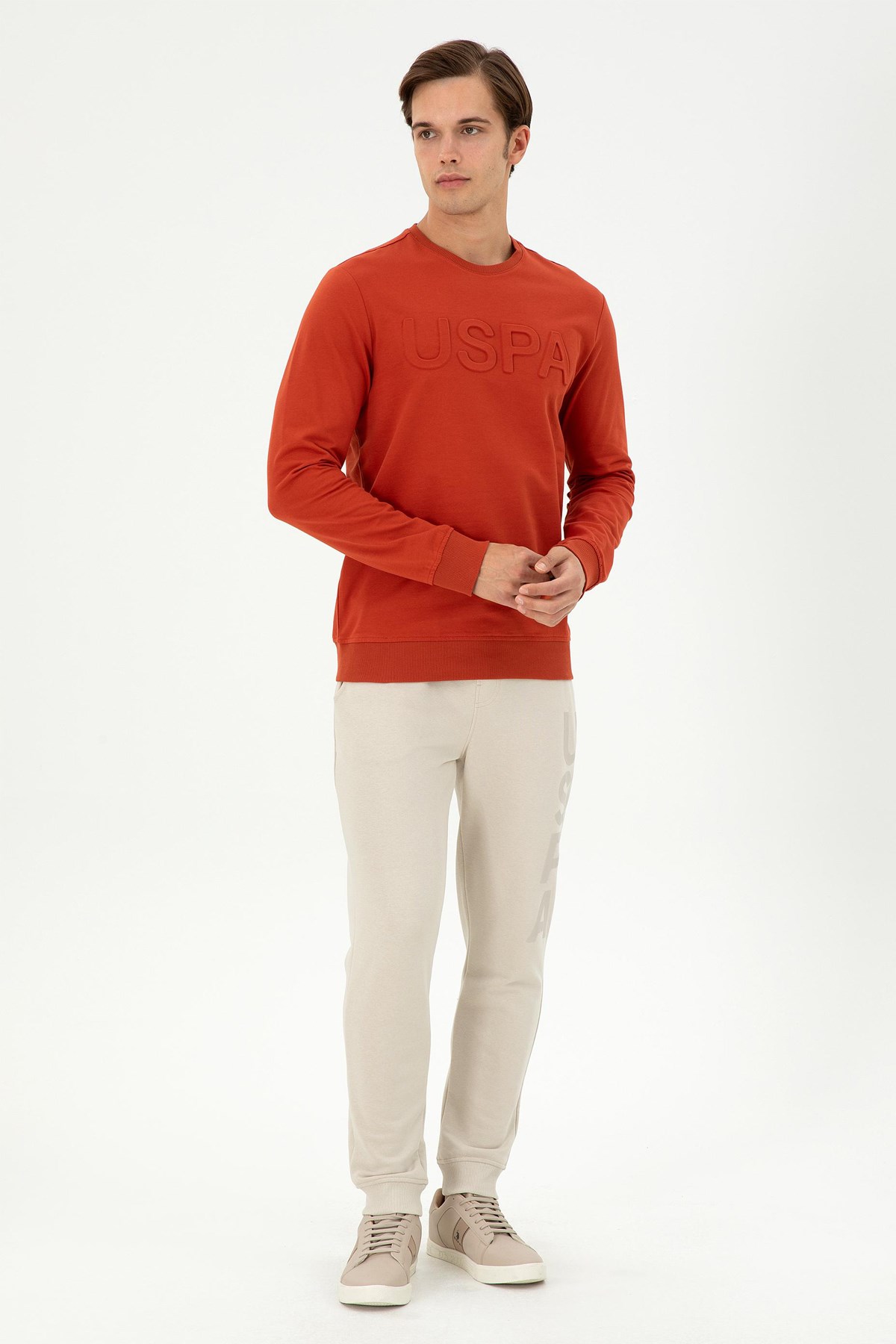 U.S. Polo Assn. Erkek Sweat 50289058-VR031 Turuncu