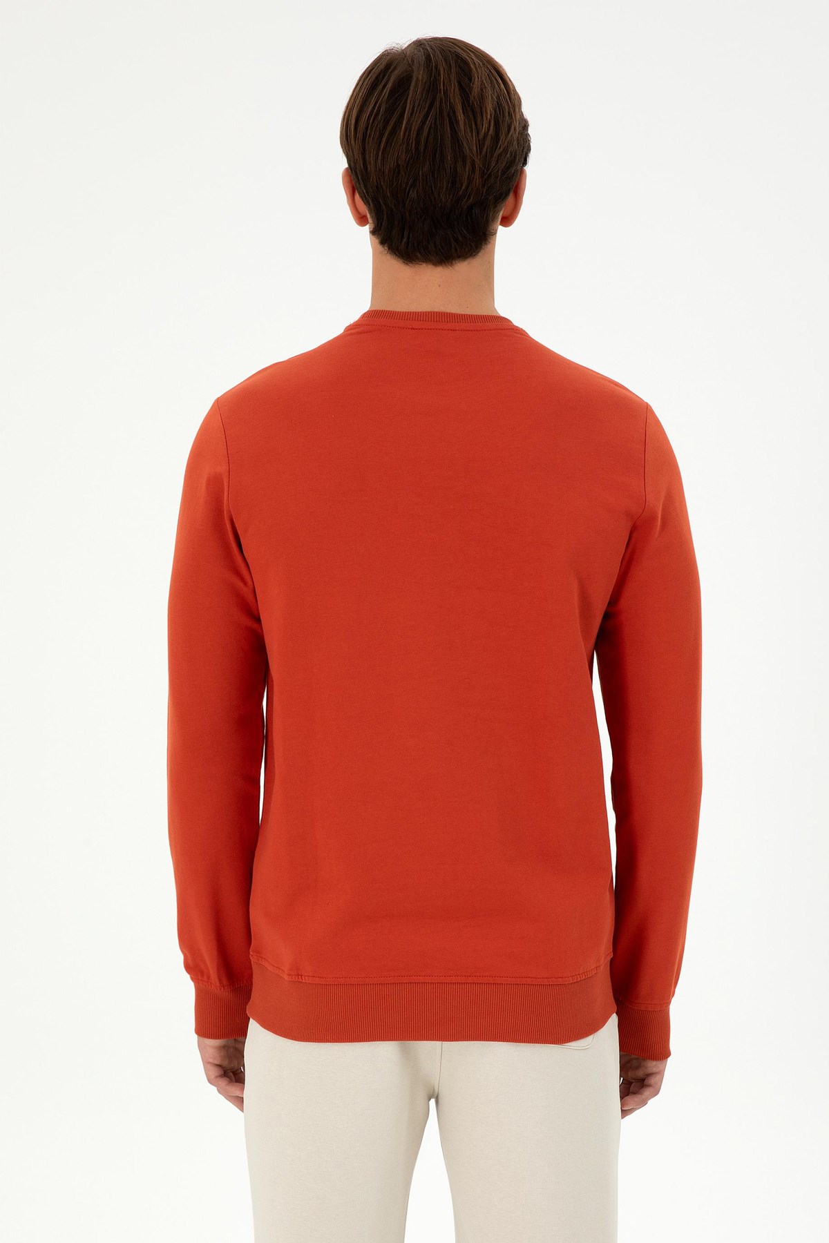 U.S. Polo Assn. Erkek Sweat 50289058-VR031 Turuncu