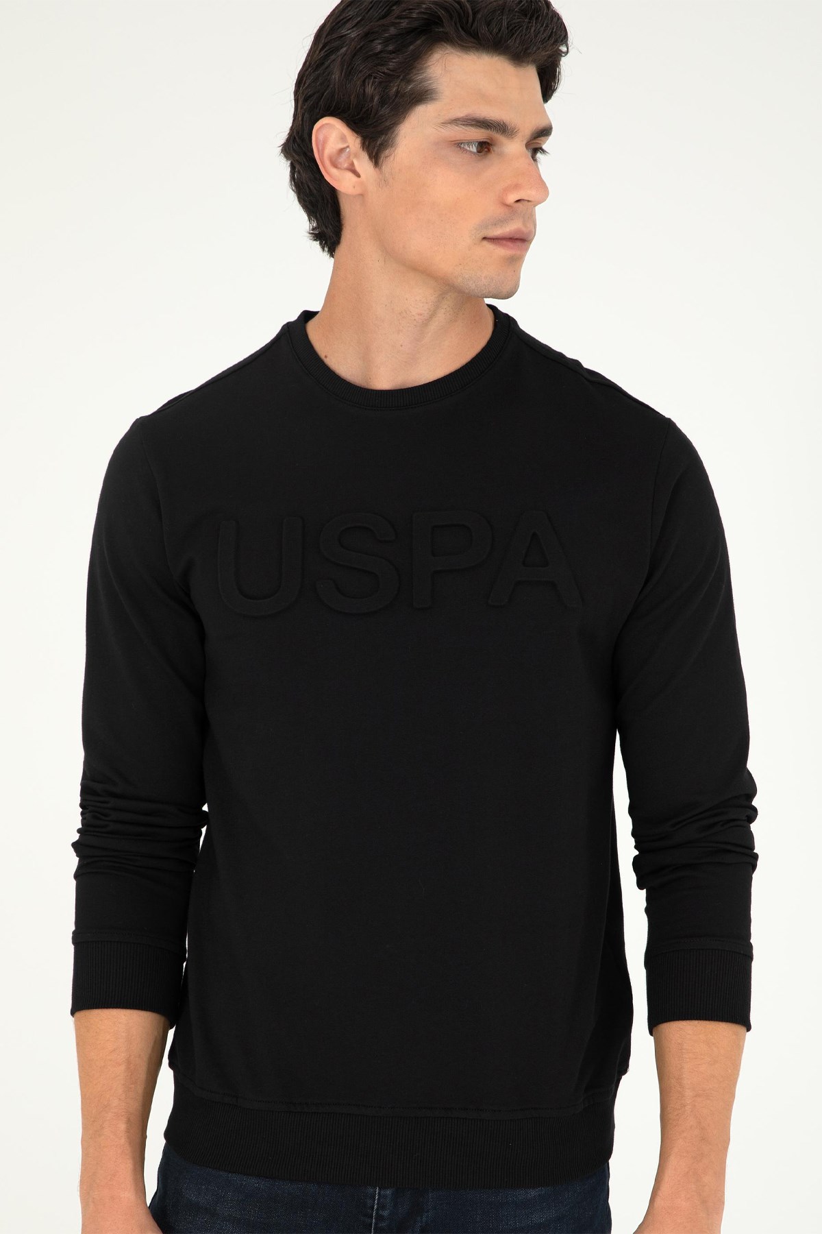 U.S. Polo Assn. Erkek Sweat 50289058-VR046 Siyah