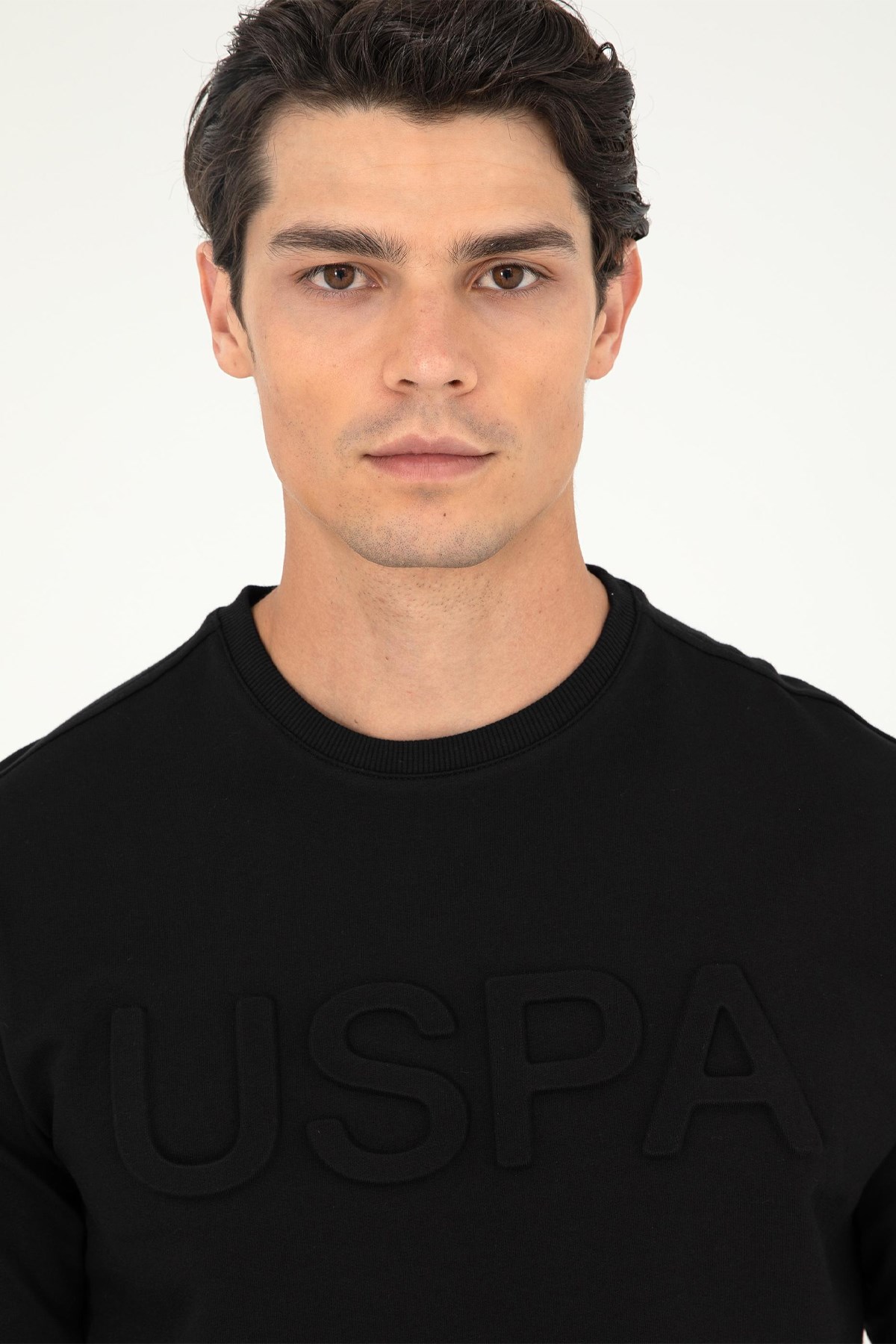 U.S. Polo Assn. Erkek Sweat 50289058-VR046 Siyah