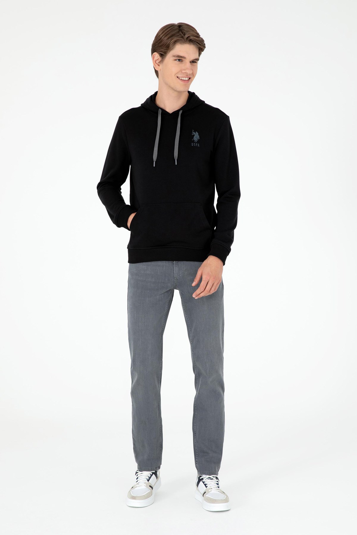 U.S. Polo Assn. Erkek Sweat 50289059-VR046 Siyah