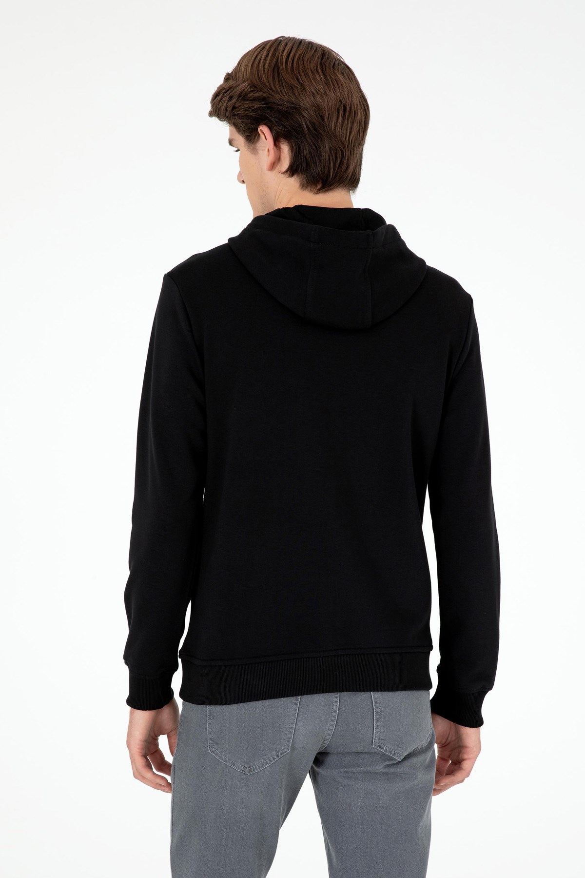 U.S. Polo Assn. Erkek Sweat 50289059-VR046 Siyah