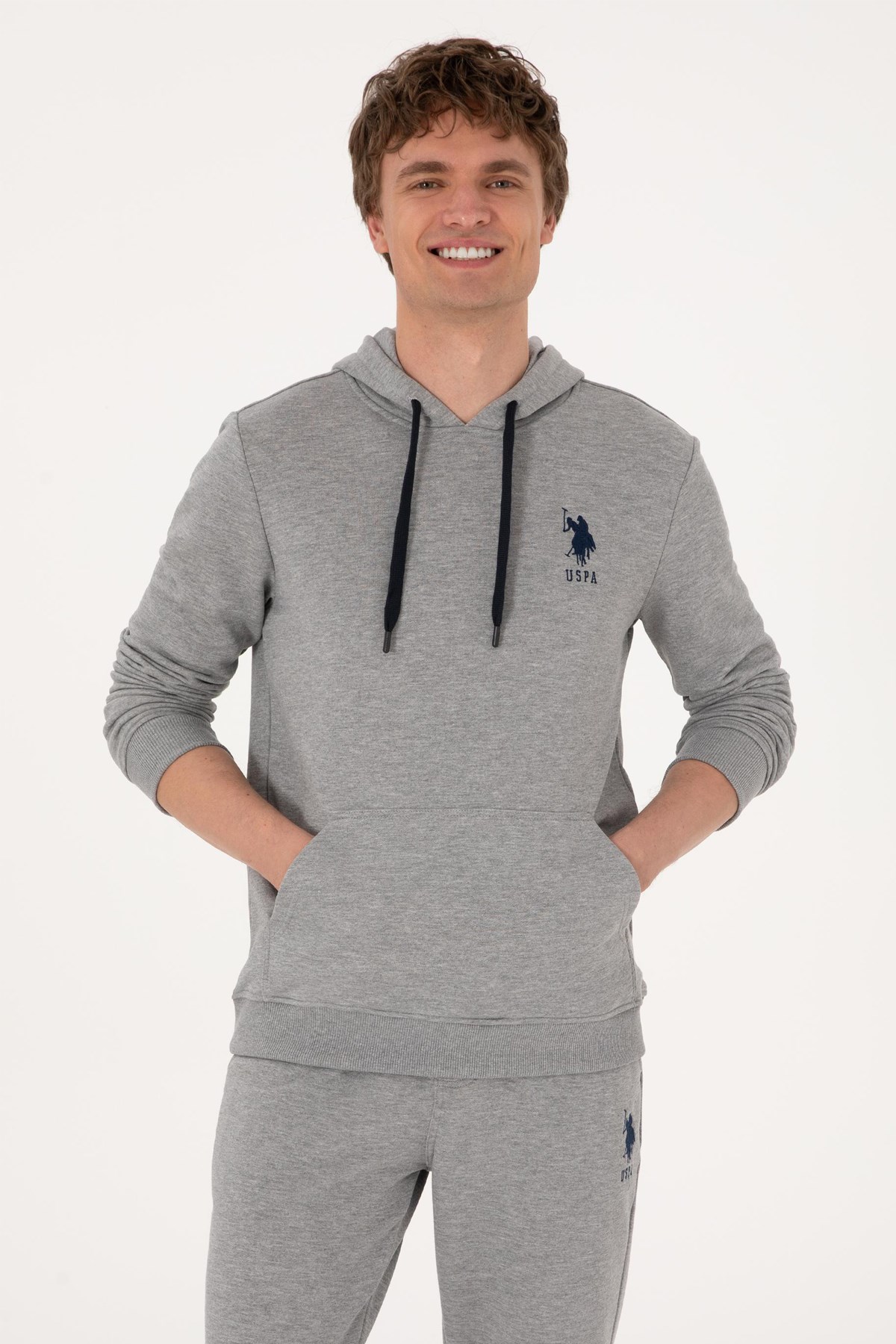 U.S. Polo Assn. Erkek Sweat 50289059-VR086 Gri