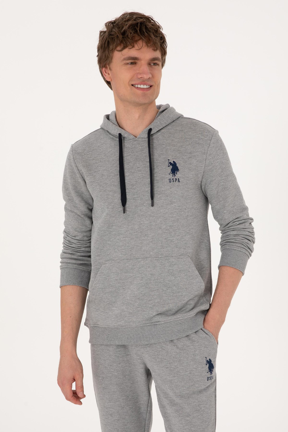 U.S. Polo Assn. Erkek Sweat 50289059-VR086 Gri