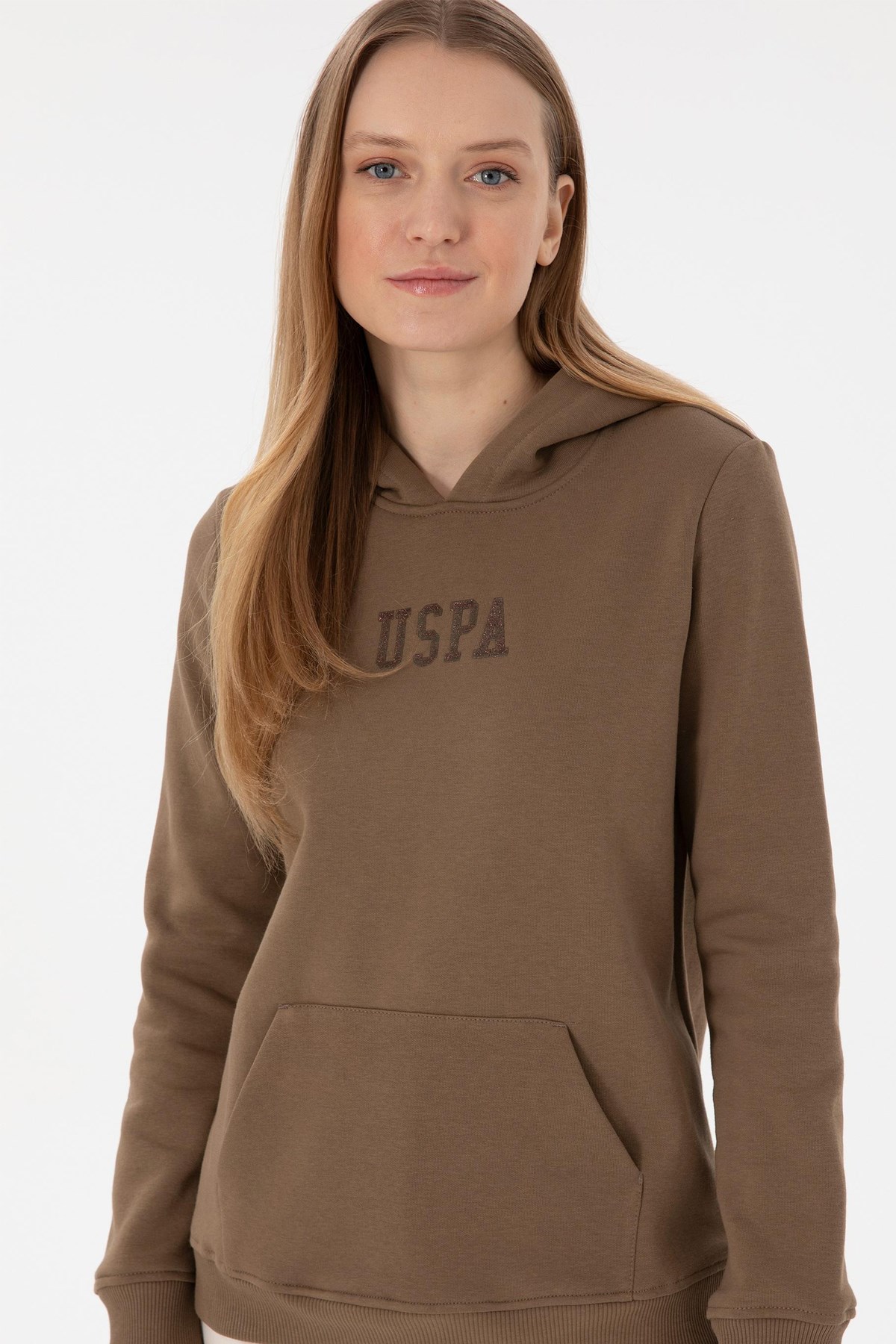 U.S. Polo Assn. Kadın Sweat 50289536-VR027 Haki